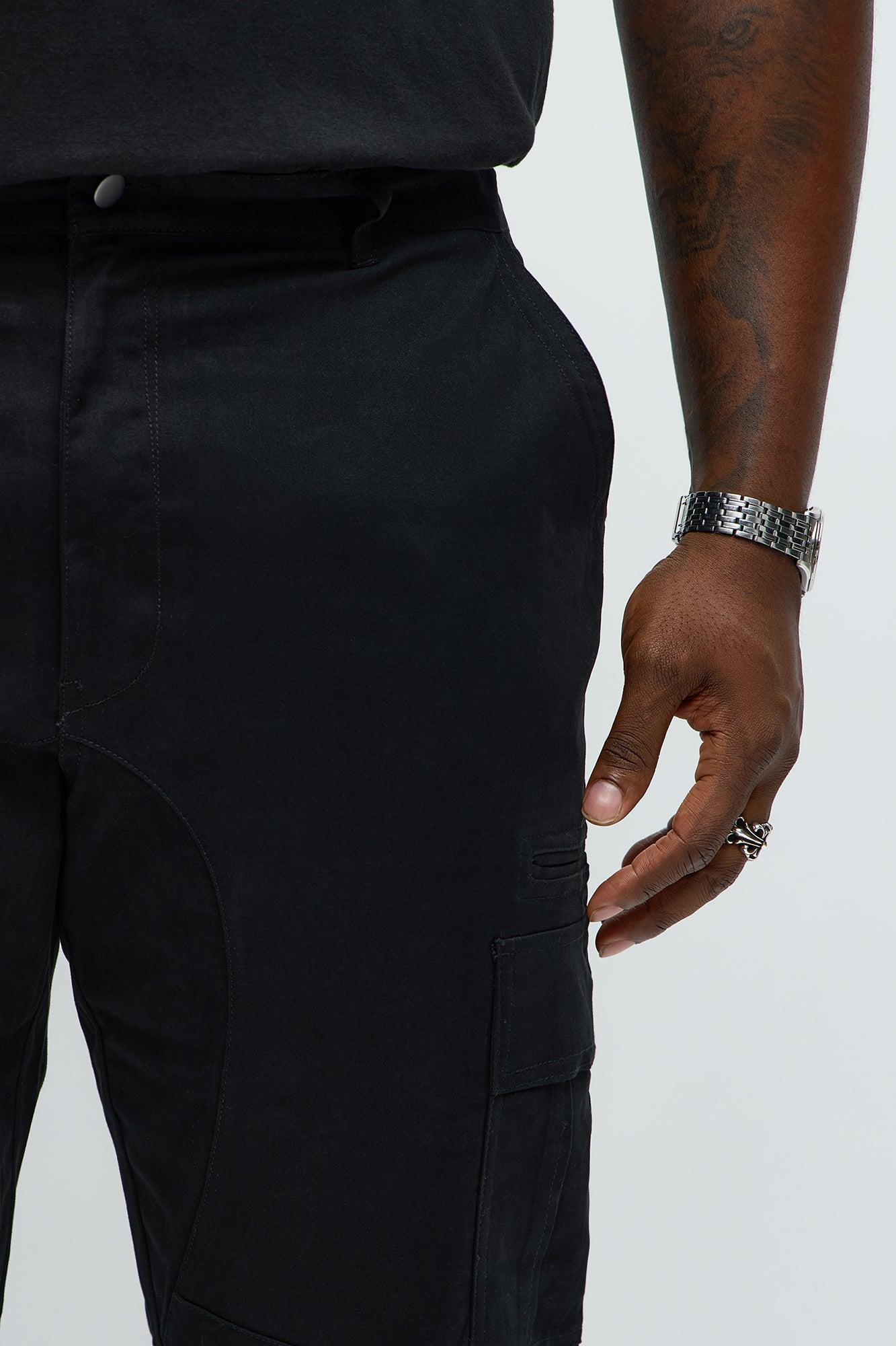 Skinny Striker Cargo Pants - Black Male Product Image