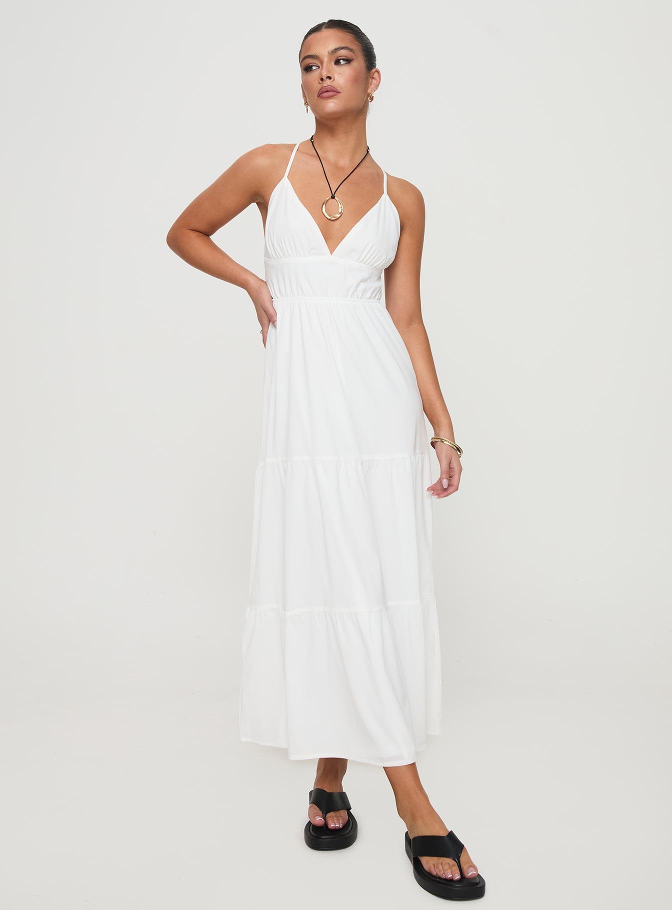 Mckew Maxi Dress White Product Image