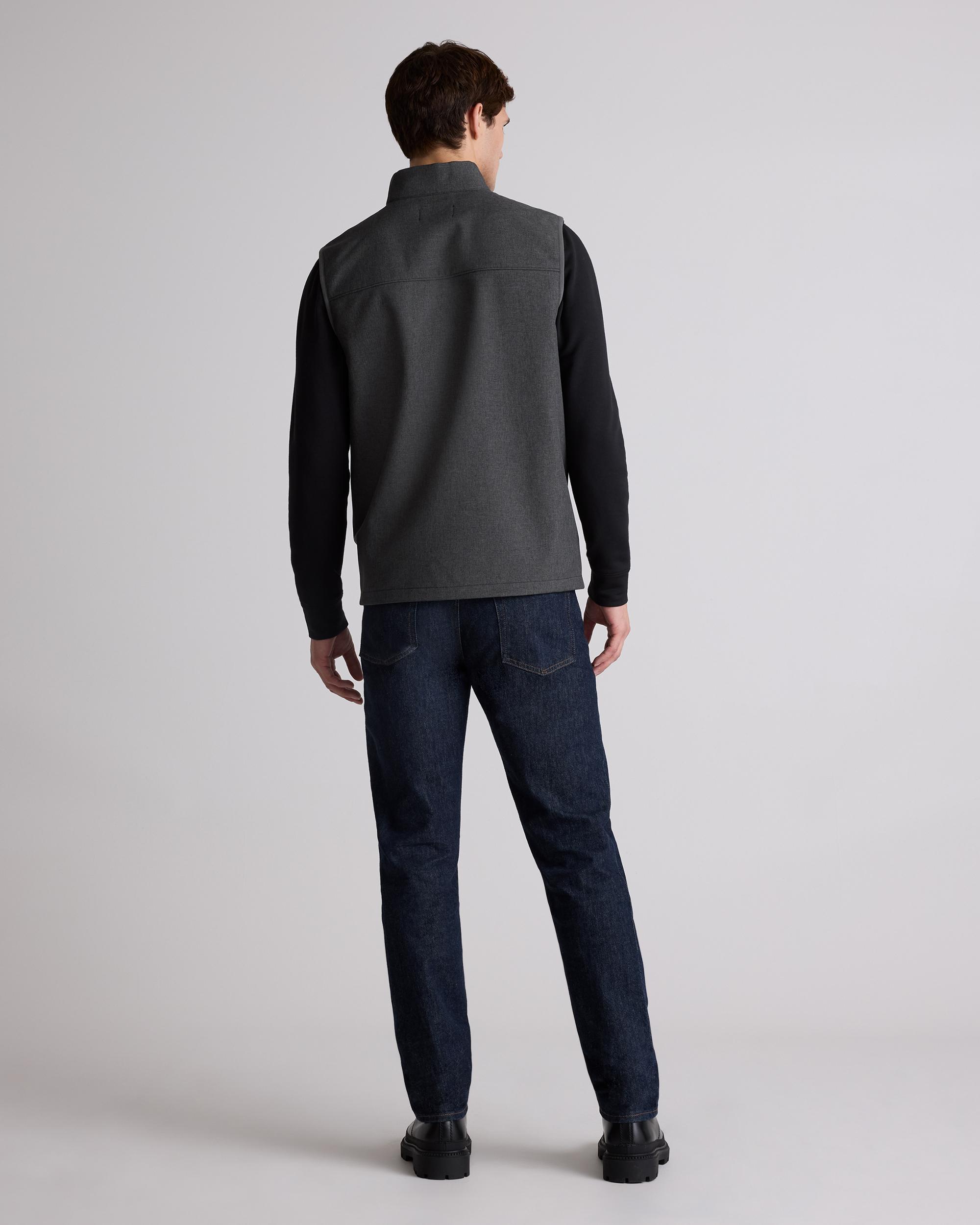 Quince | Men's Softshell Fleece-Lined Full-Zip Vest Recycled Polyester Product Image