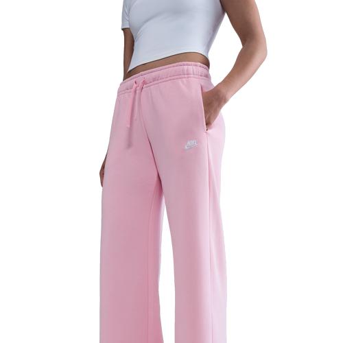 Womens Nike Sportswear Club Fleece Mid-Rise Wide-Leg Sweatpants | FB2727-690 Product Image