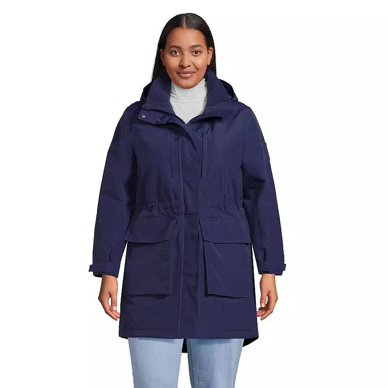 Plus Size Lands' End Squall Waterproof Insulated Winter Parka, Women's, Size: 1XL, Deep  Blue Product Image
