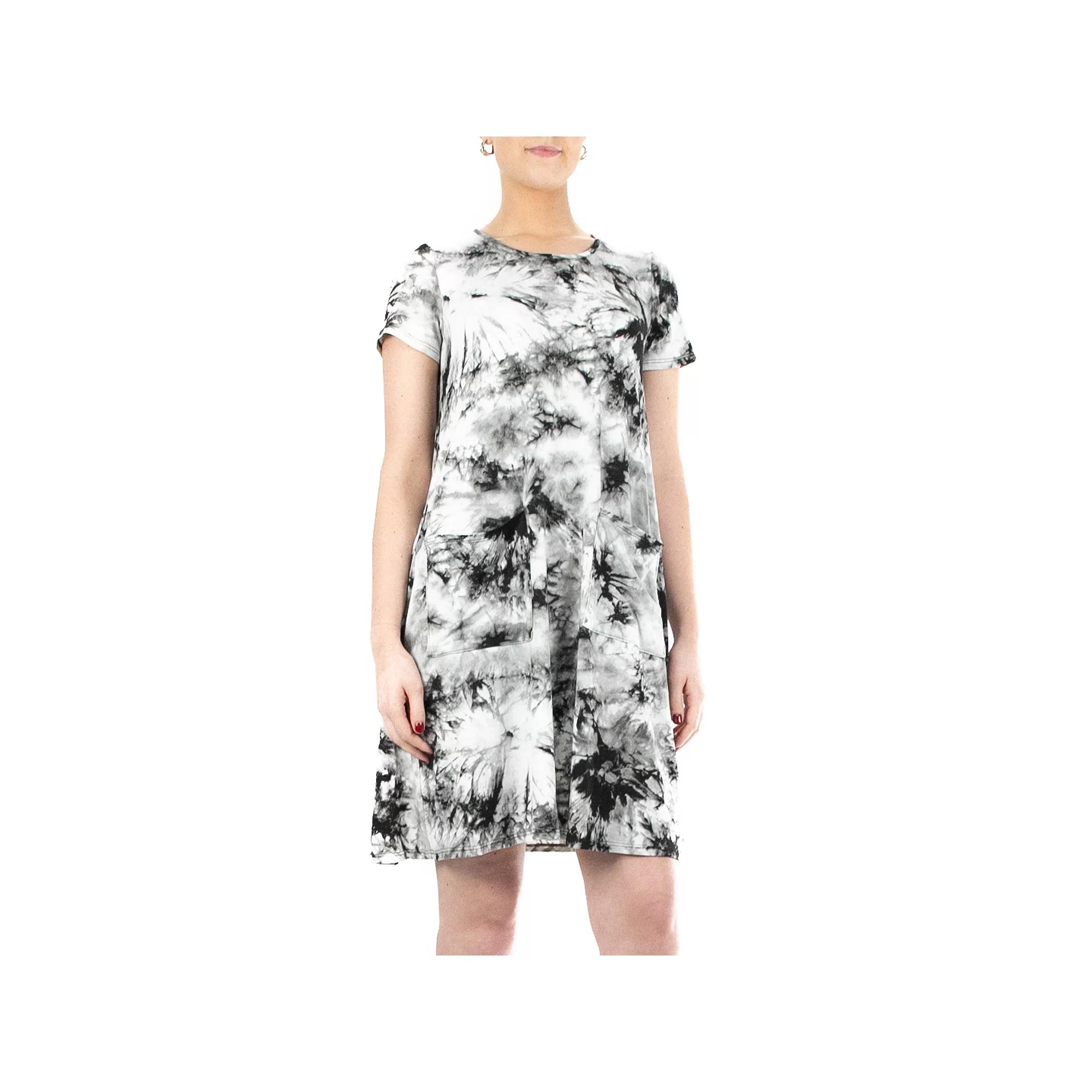 Womens Nina Leonard Print T-Shirt Dress Product Image