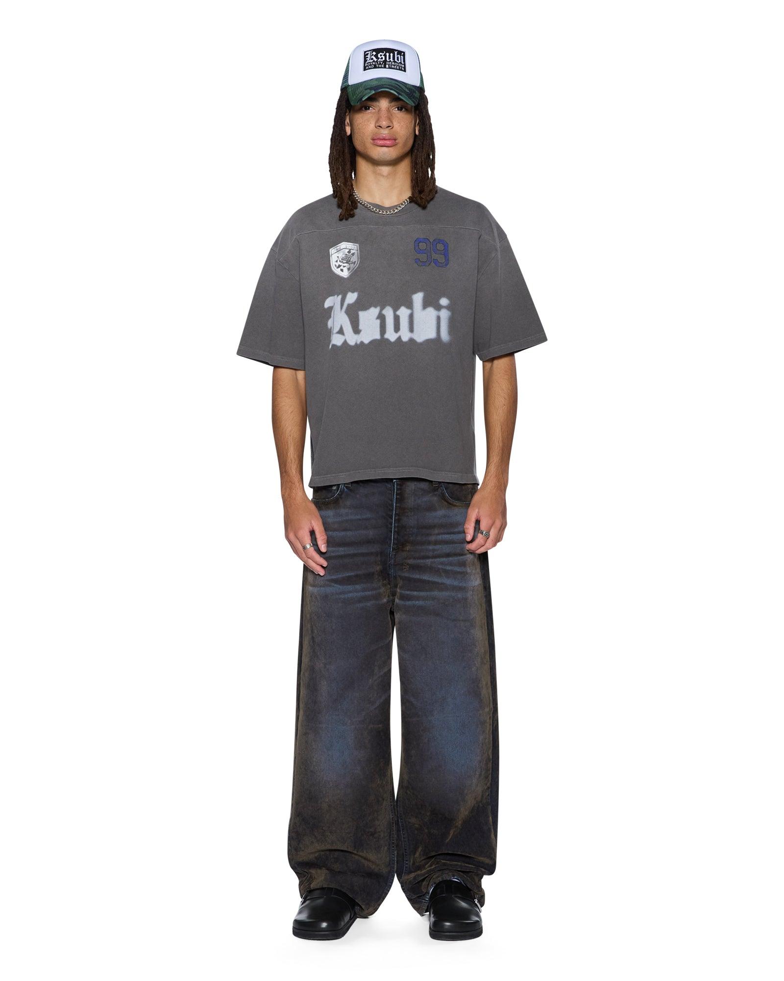 UTOPIA HALEN RAGLAN SS TEE CHARCOAL Male Product Image