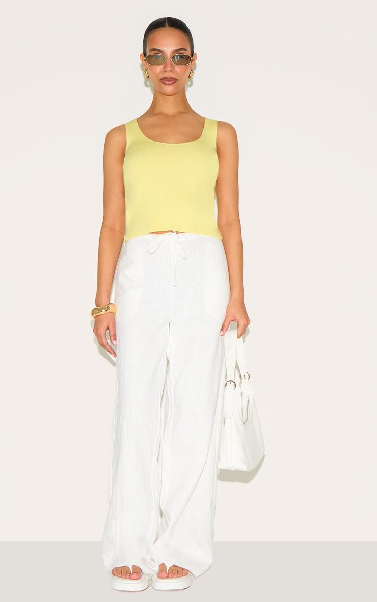 Petite Lemon Knitted Scoop Neck Vest Top Product Image