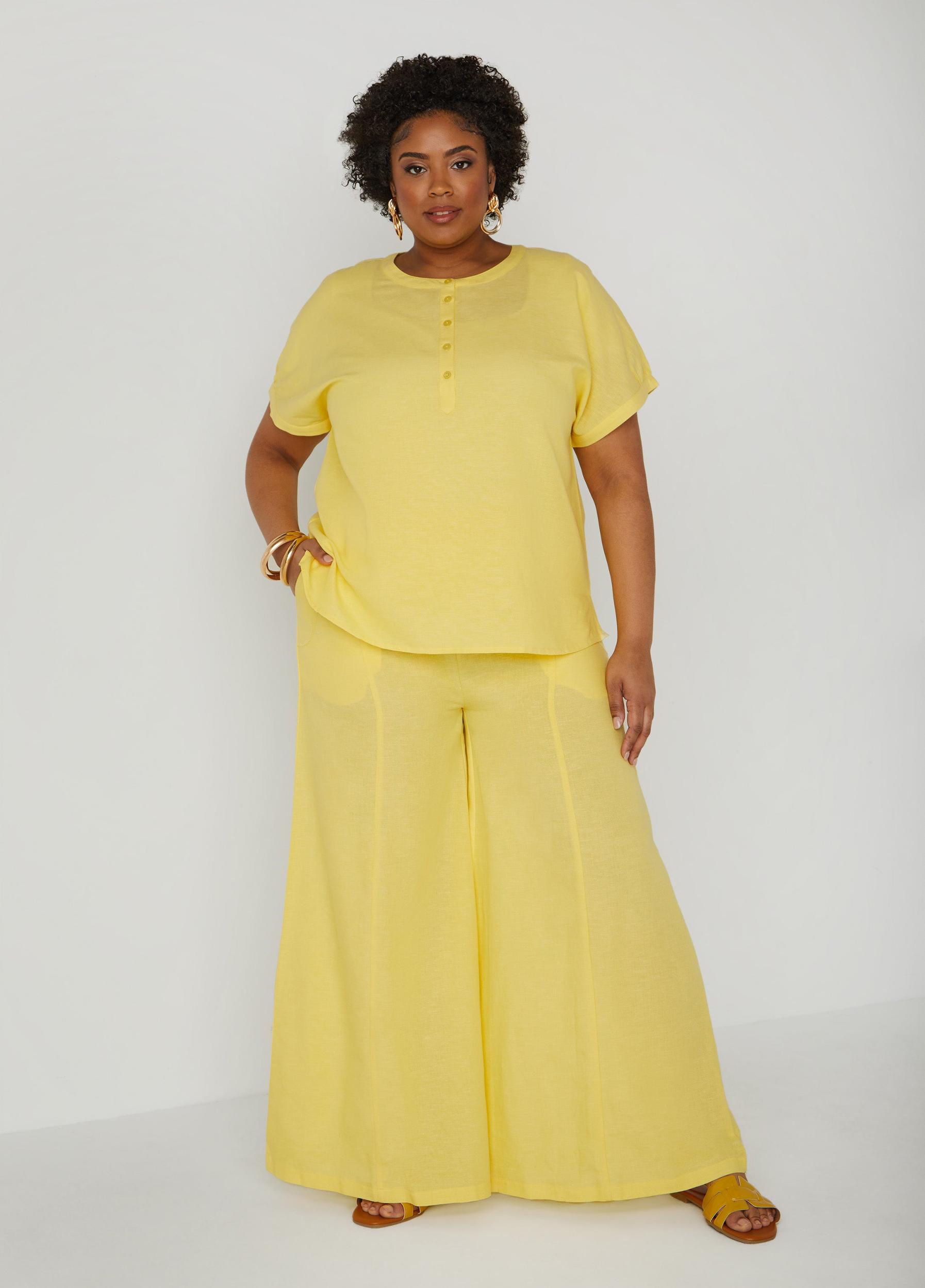 Pull On Wide Leg Pants Product Image