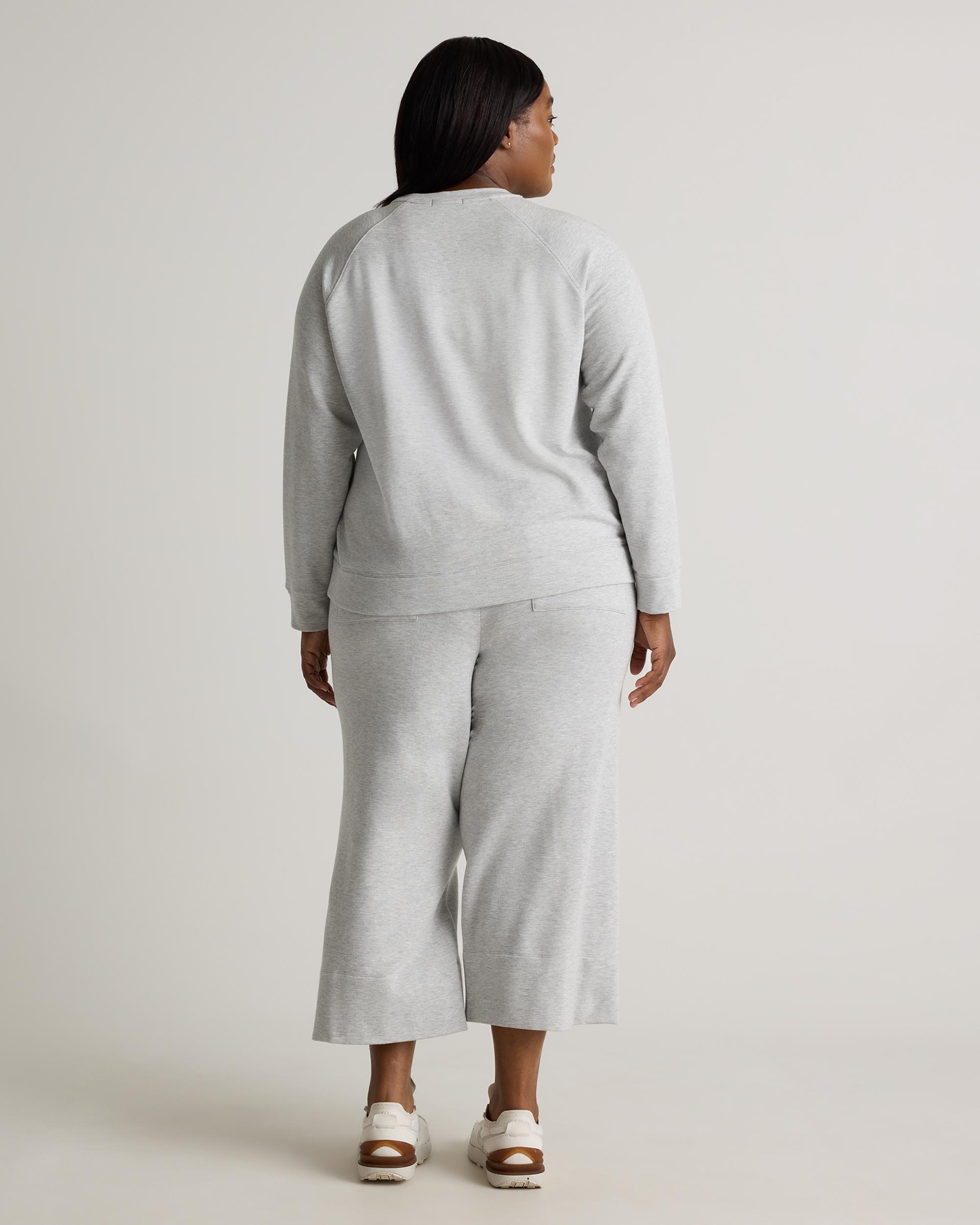 Quince | Women's SuperSoft Fleece Crew Neck Alpaca Sweater Lenzing Modal Product Image