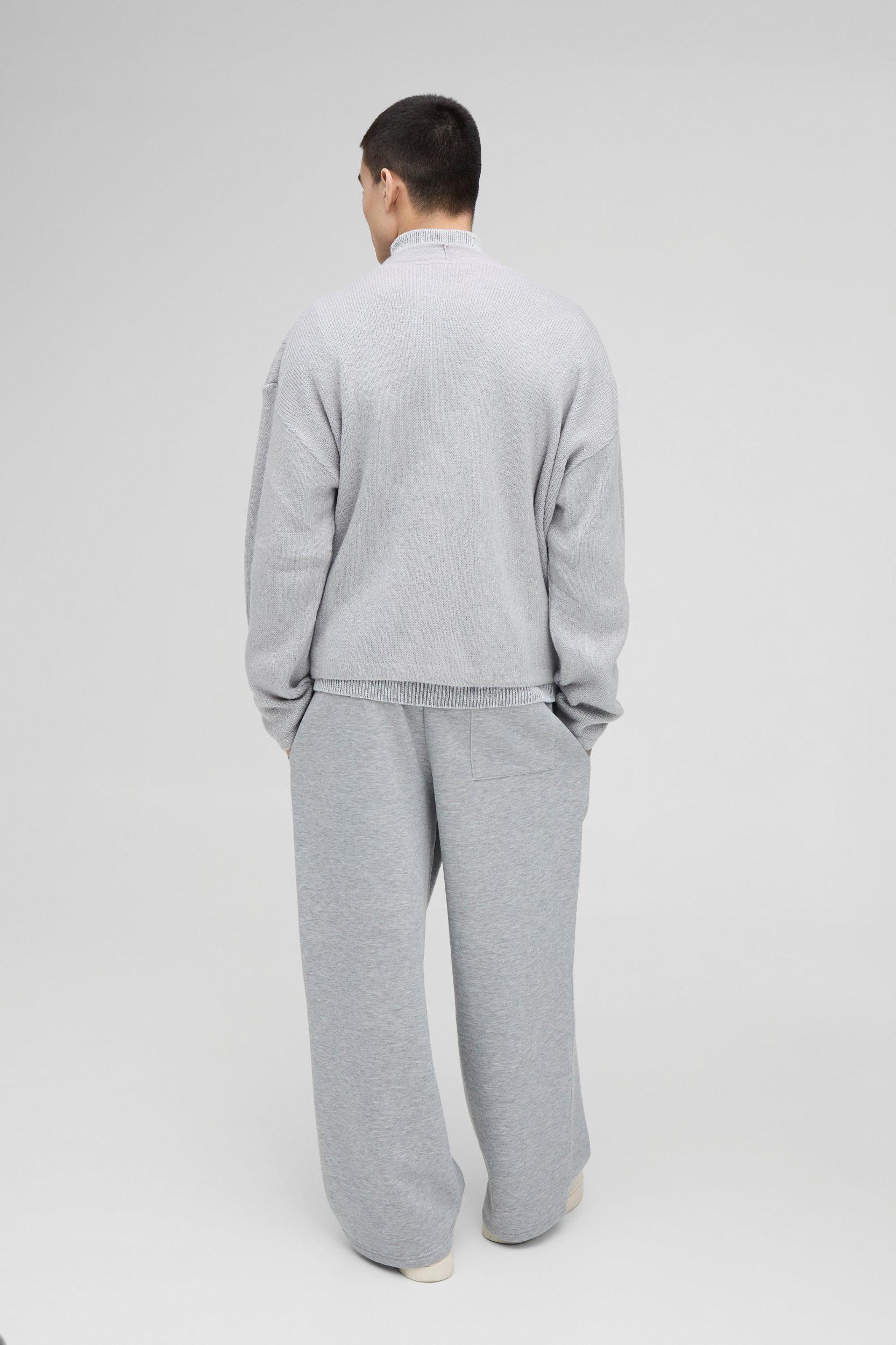 Oversized Boxy Knitted Cardigan | boohooMAN USA Product Image