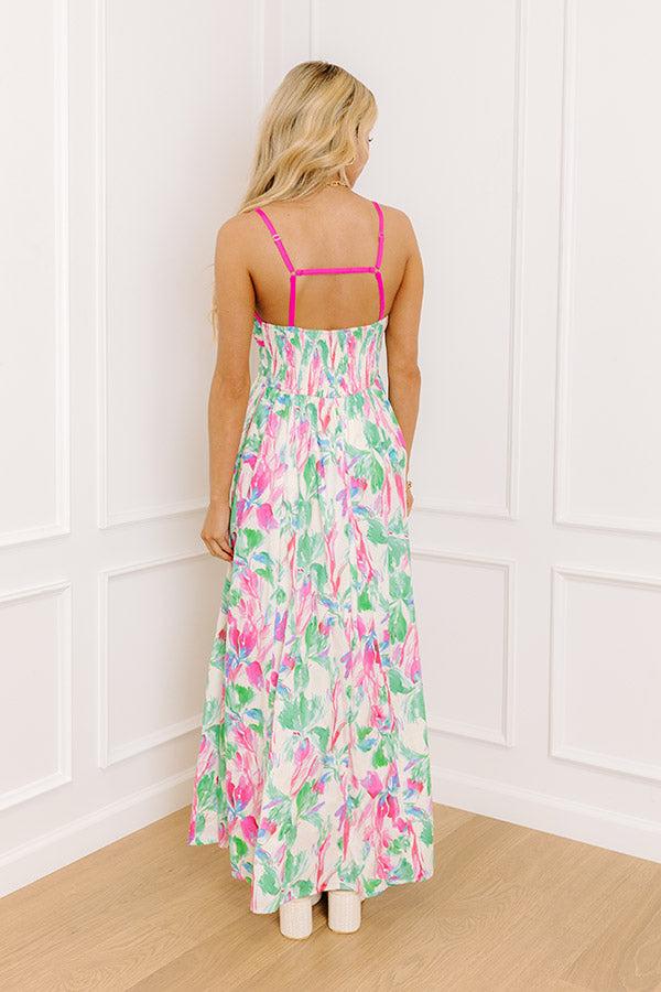 Colorful Personality Front Tie Maxi Dress Product Image