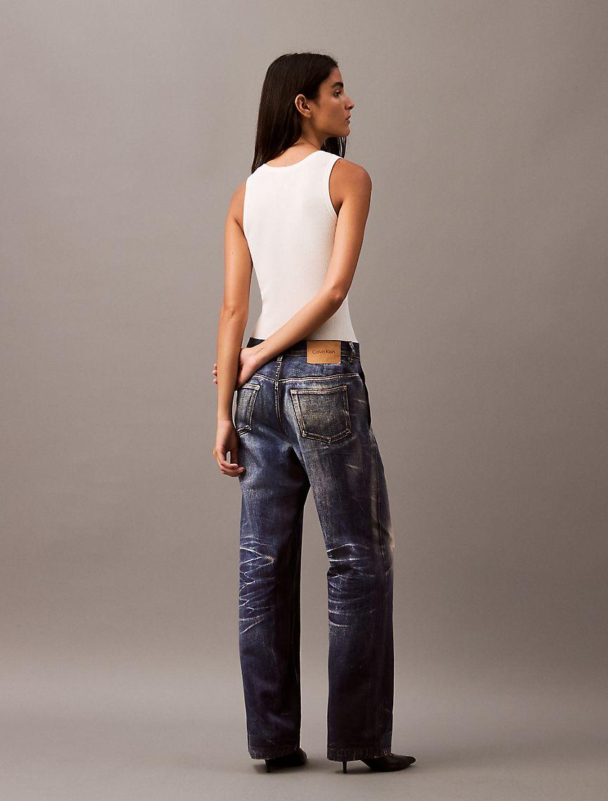 Rib Cotton Sweater Tank Product Image