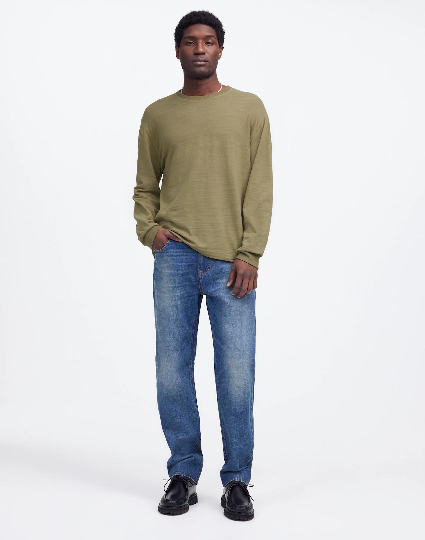 Heavyweight Slub Cotton Long-Sleeve Tee Product Image