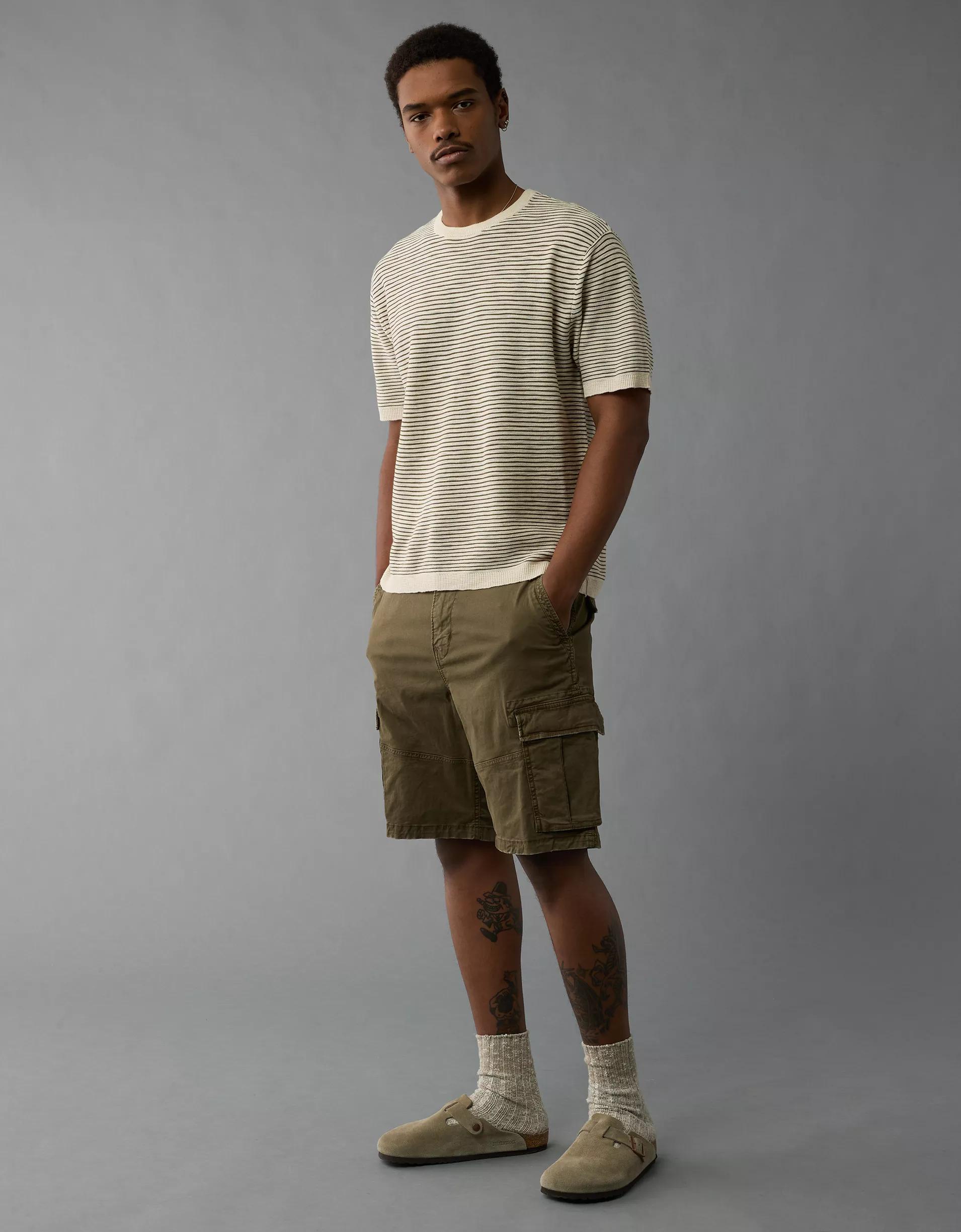 AE Striped Sweater T-Shirt Product Image