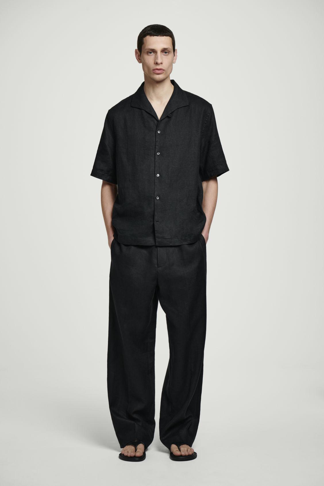 LINEN SHORT-SLEEVED SHIRT Product Image