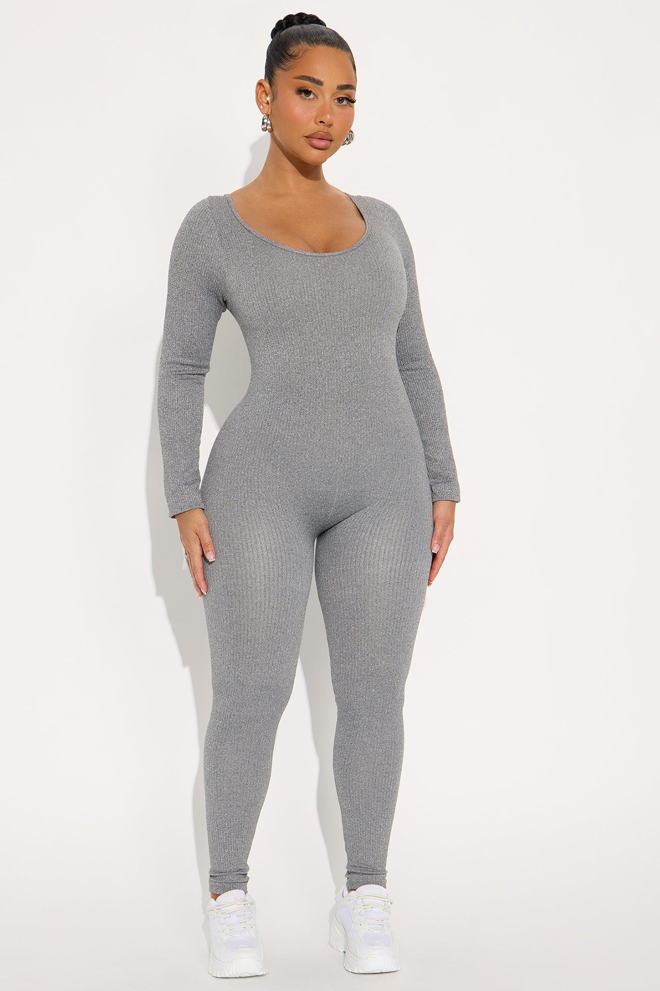 Let's Go Seamless Jumpsuit - Heather Grey Female Product Image