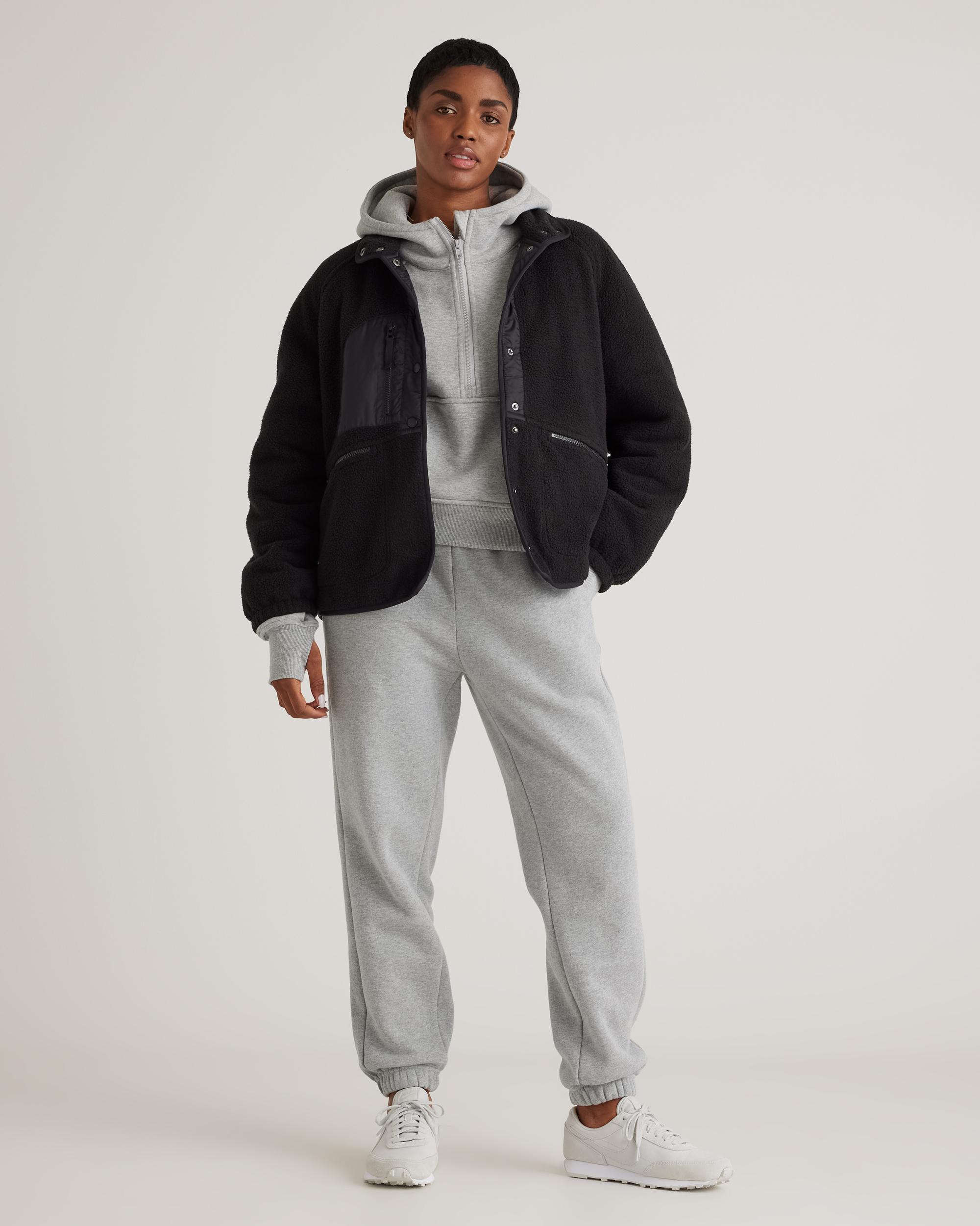 Quince | Women's Sherpa Snap Front Jacket 100% Polyester Product Image