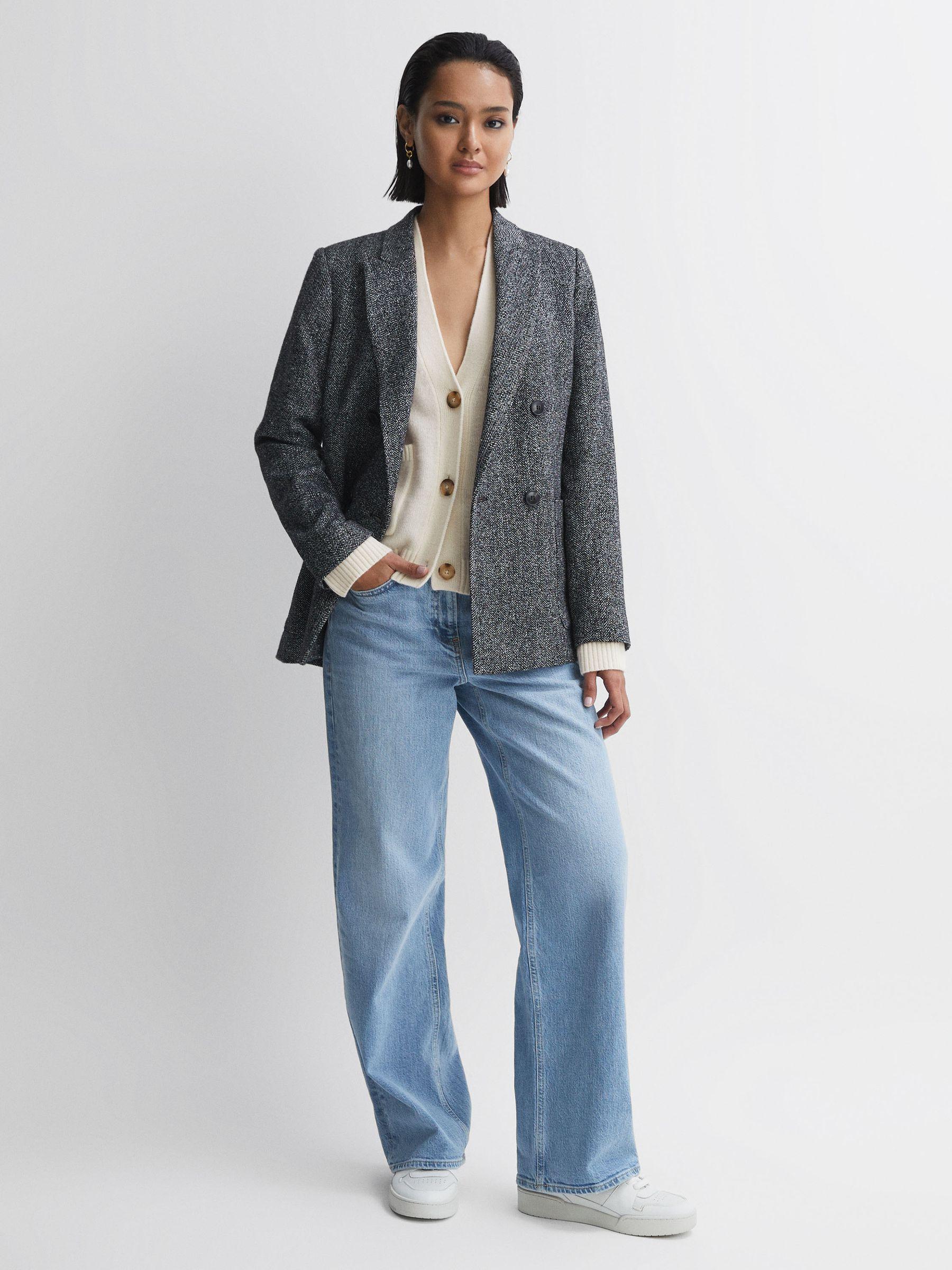 Relaxed Wool-Cashmere Cardigan in Ivory Product Image