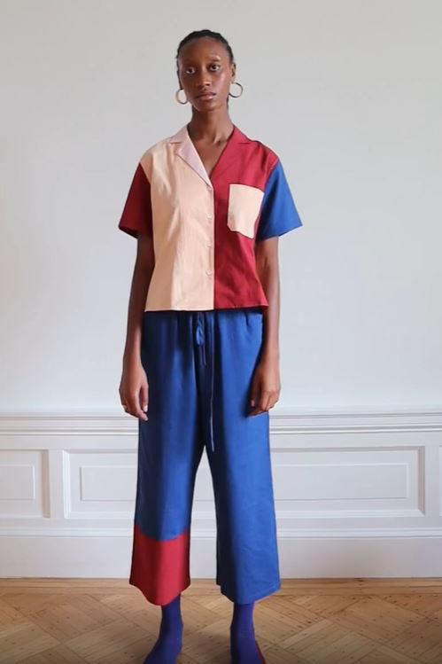 Long Lounge Set - Peach Block Product Image