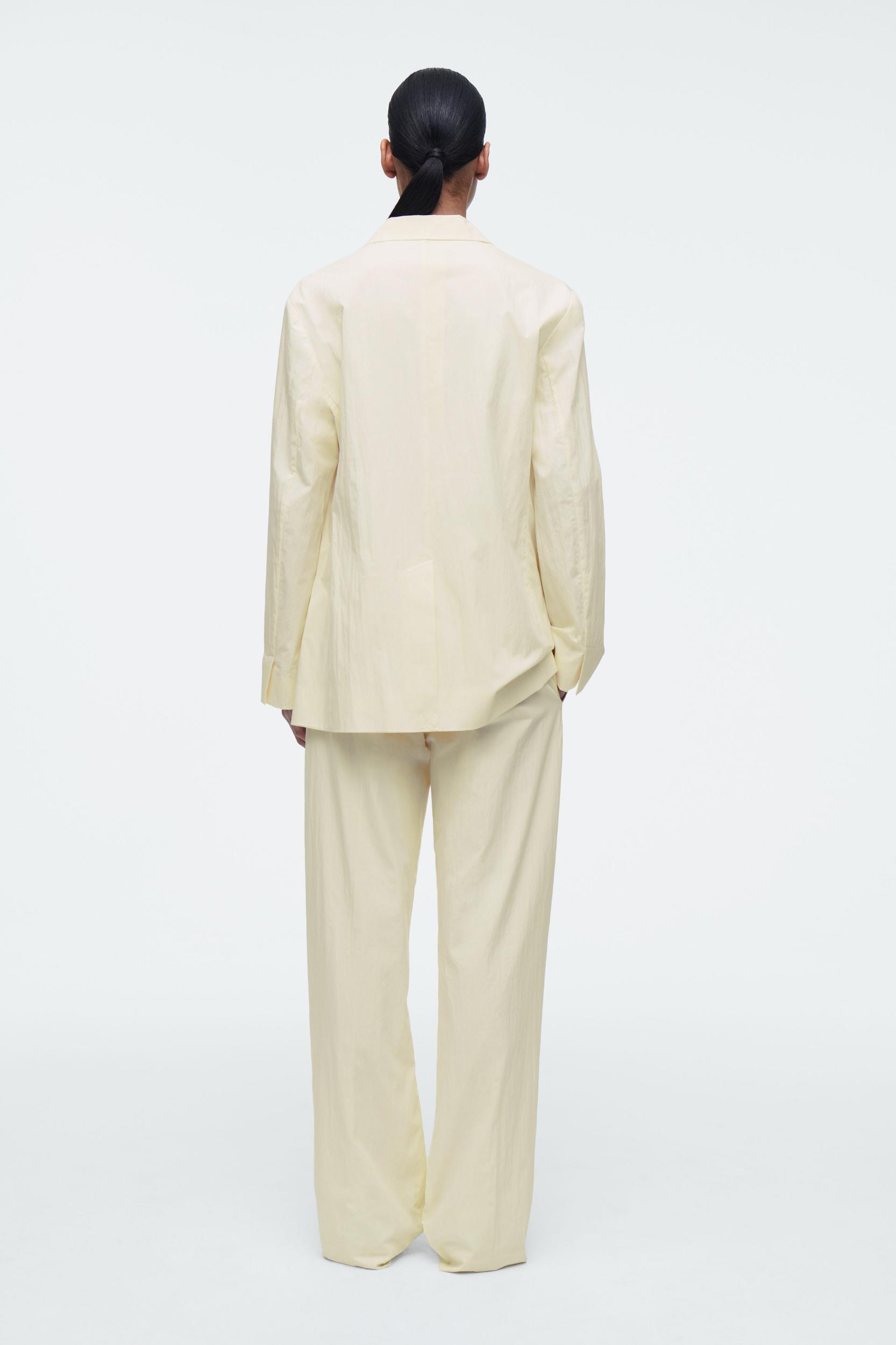 TAILORED COTTON STRAIGHTLEG TROUSERS Product Image