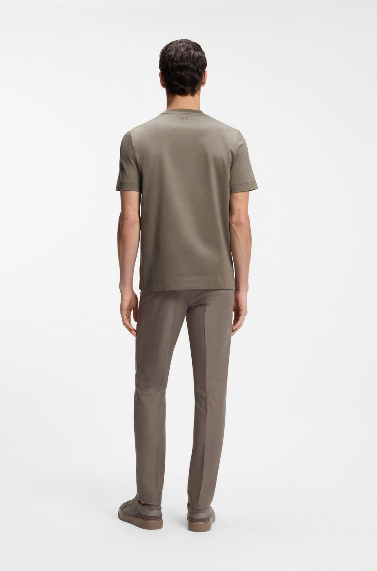 BOSS x ASTON MARTIN mercerized-cotton T-shirt with wing detail Product Image