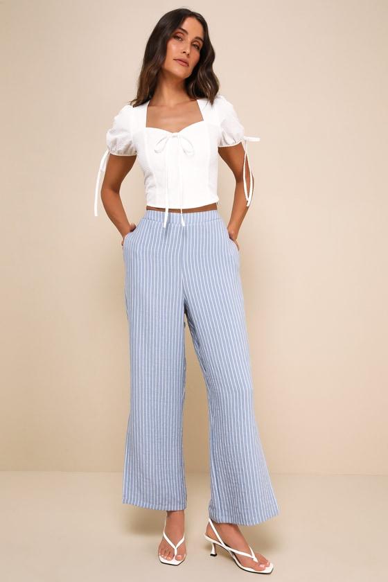 Darling Intention White Textured Bow Puff Sleeve Top Product Image