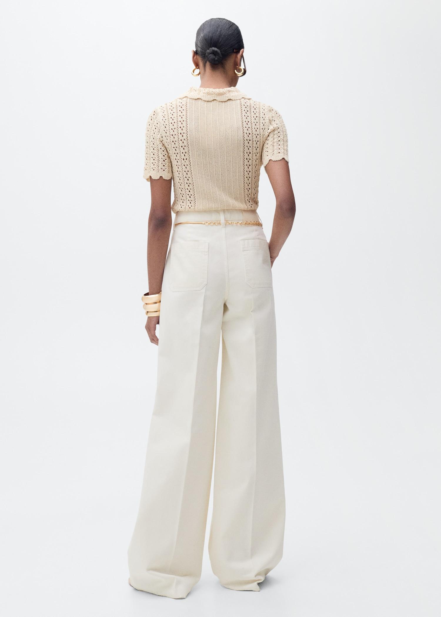 High-rise wideleg jeans - Women | MANGO USA Product Image