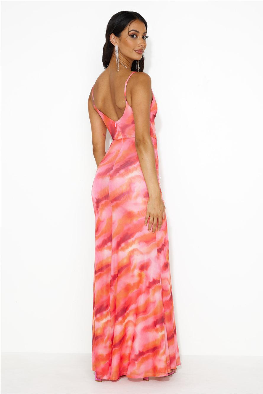 Dance Events Entrance Maxi Dress Pink Product Image