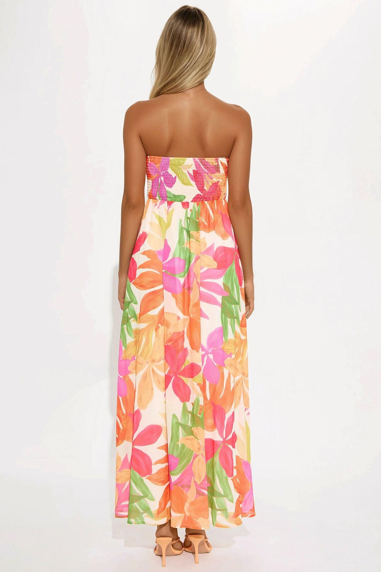 Off To Vacay Maxi Dress - Orange/combo Product Image