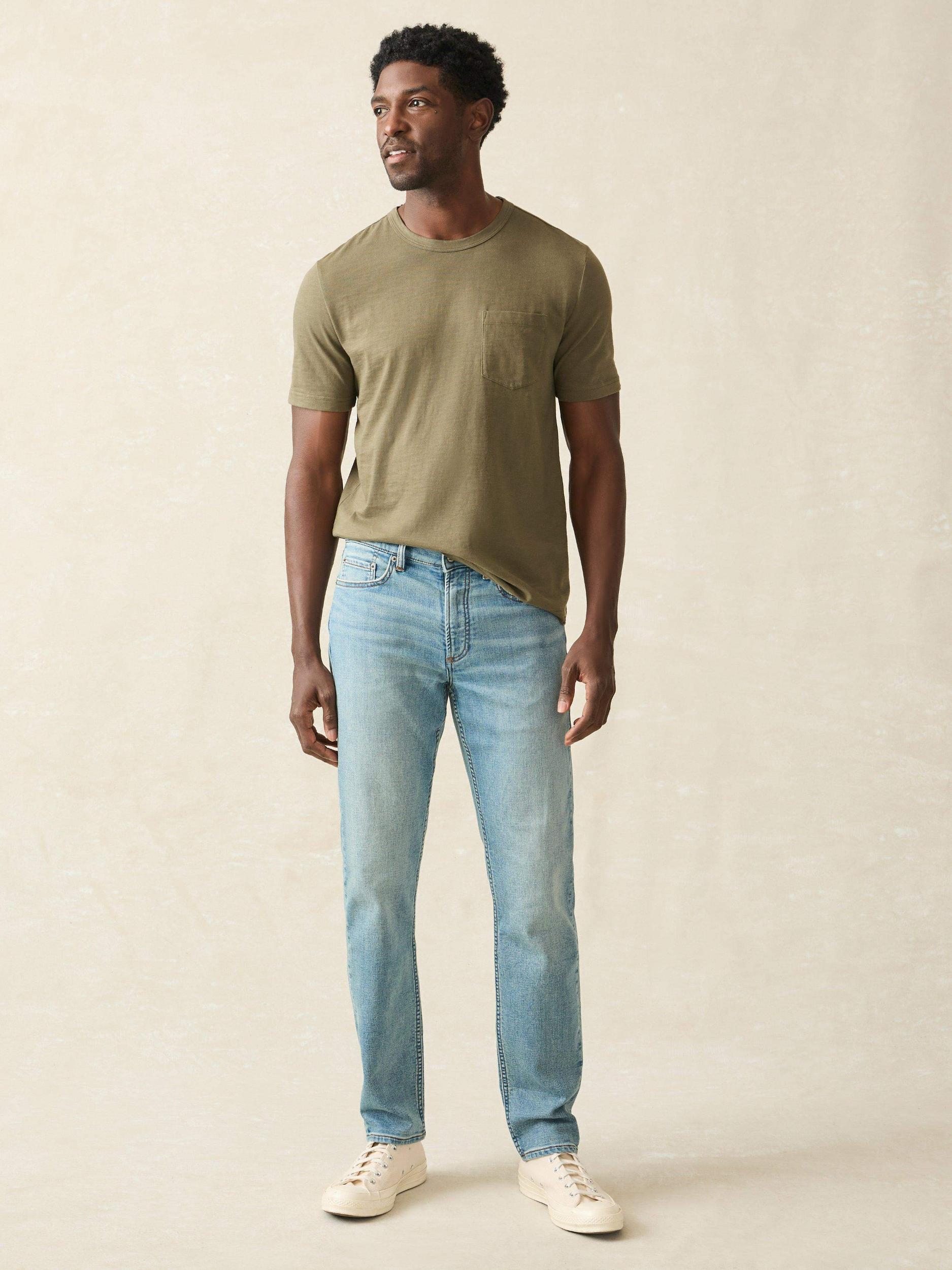 Stretch Terry Indigo 5-Pocket Pant - Eastern Shore Male Product Image