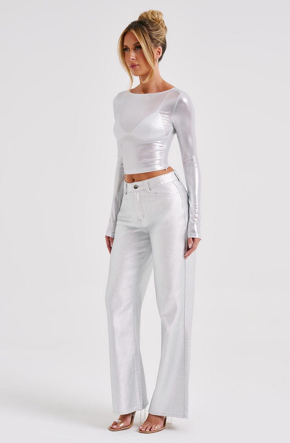 Cassidy Pant - Silver Product Image