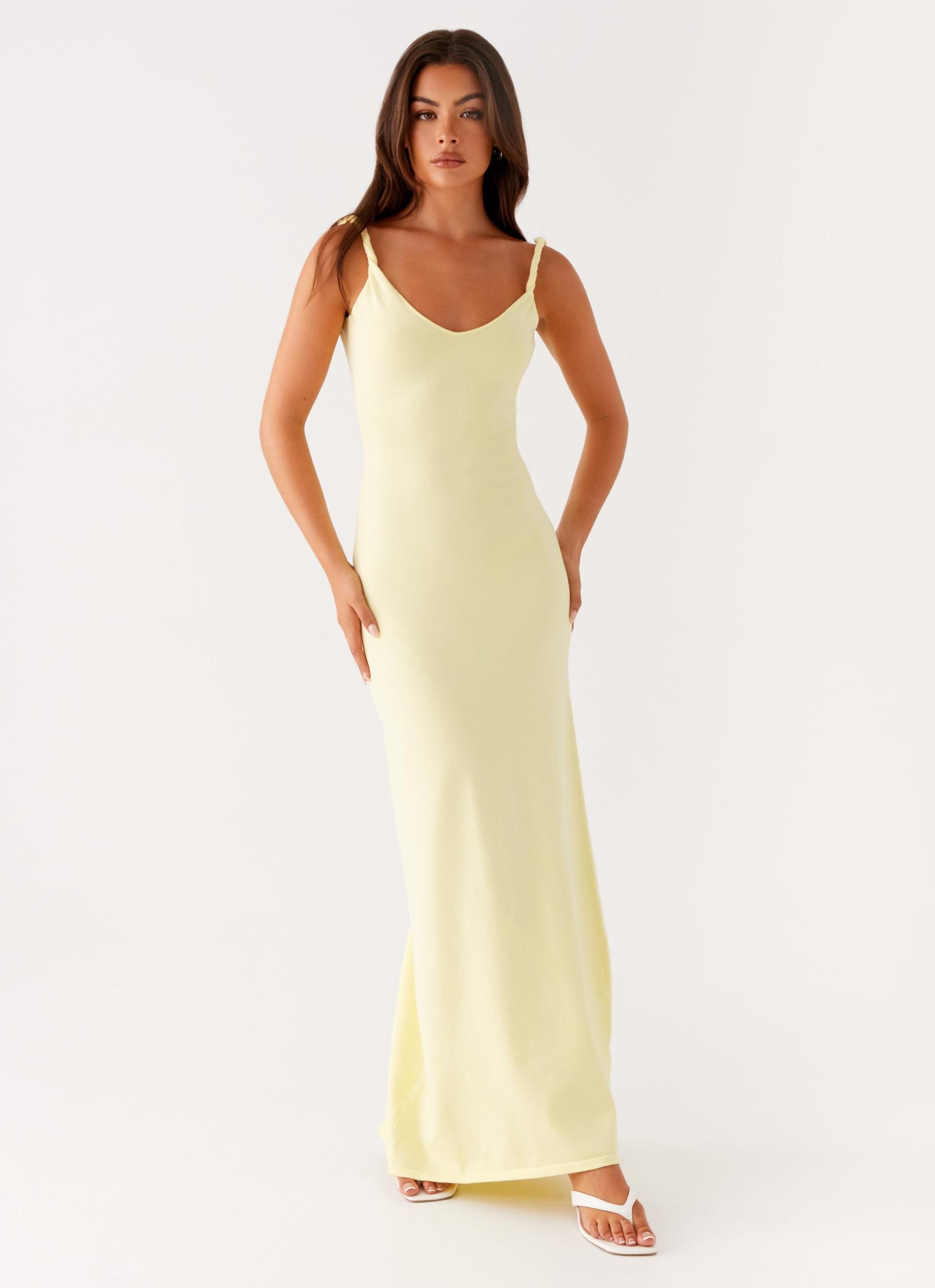 Anastasia Maxi Dress - Yellow Product Image
