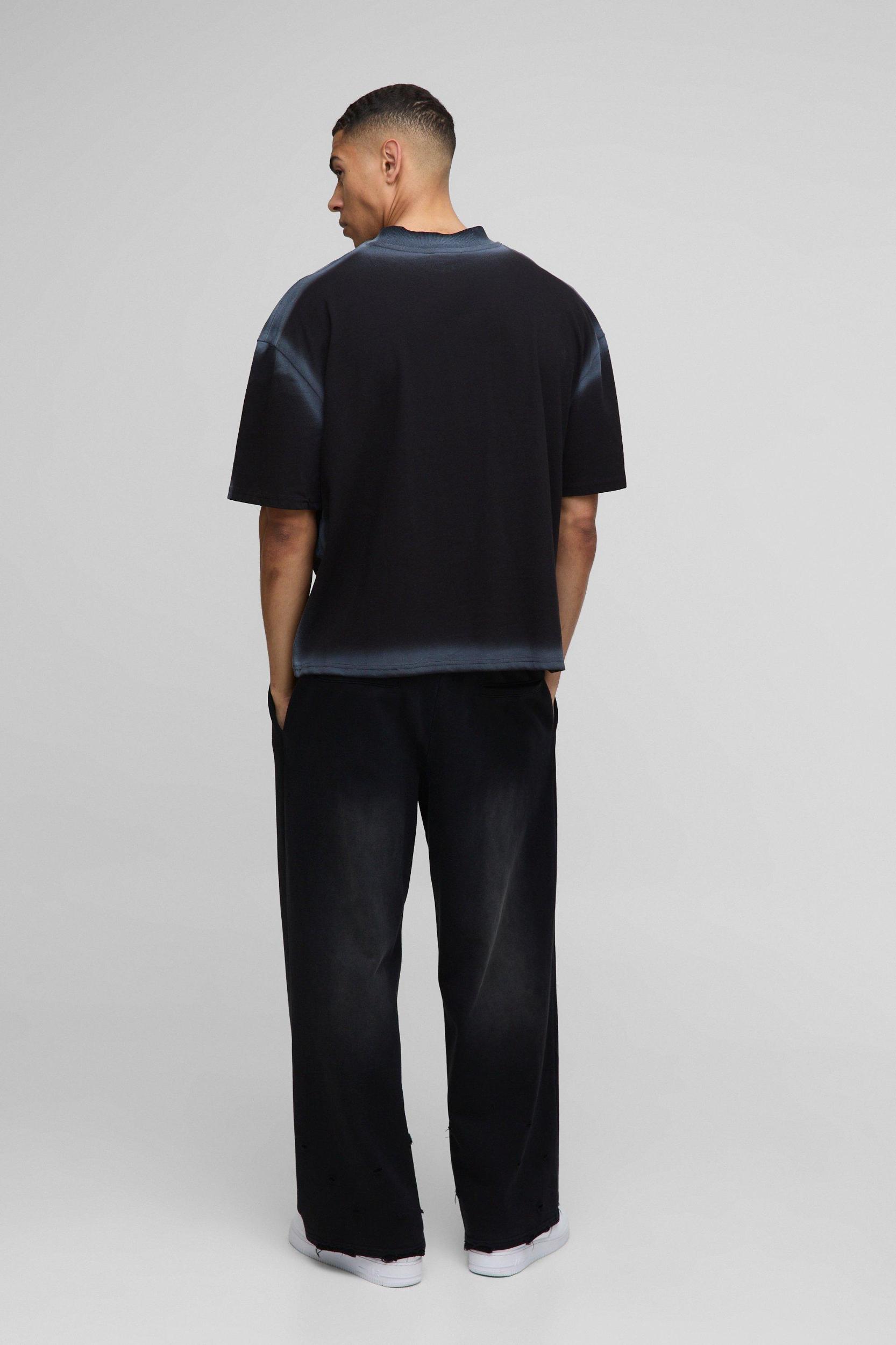 Oversized Boxy Washed Seam T-Shirt | boohooMAN USA Product Image
