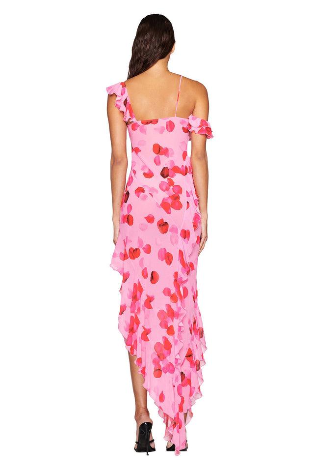 JULIETTA MAXI DRESS - PINK : PEACH PRETTY PETAL Product Image