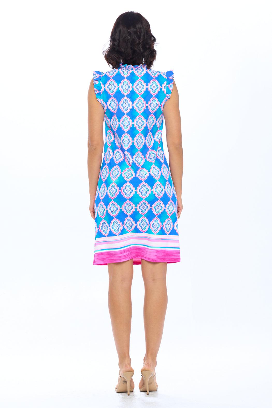 Ruffle Cap Sleeve Dress Product Image