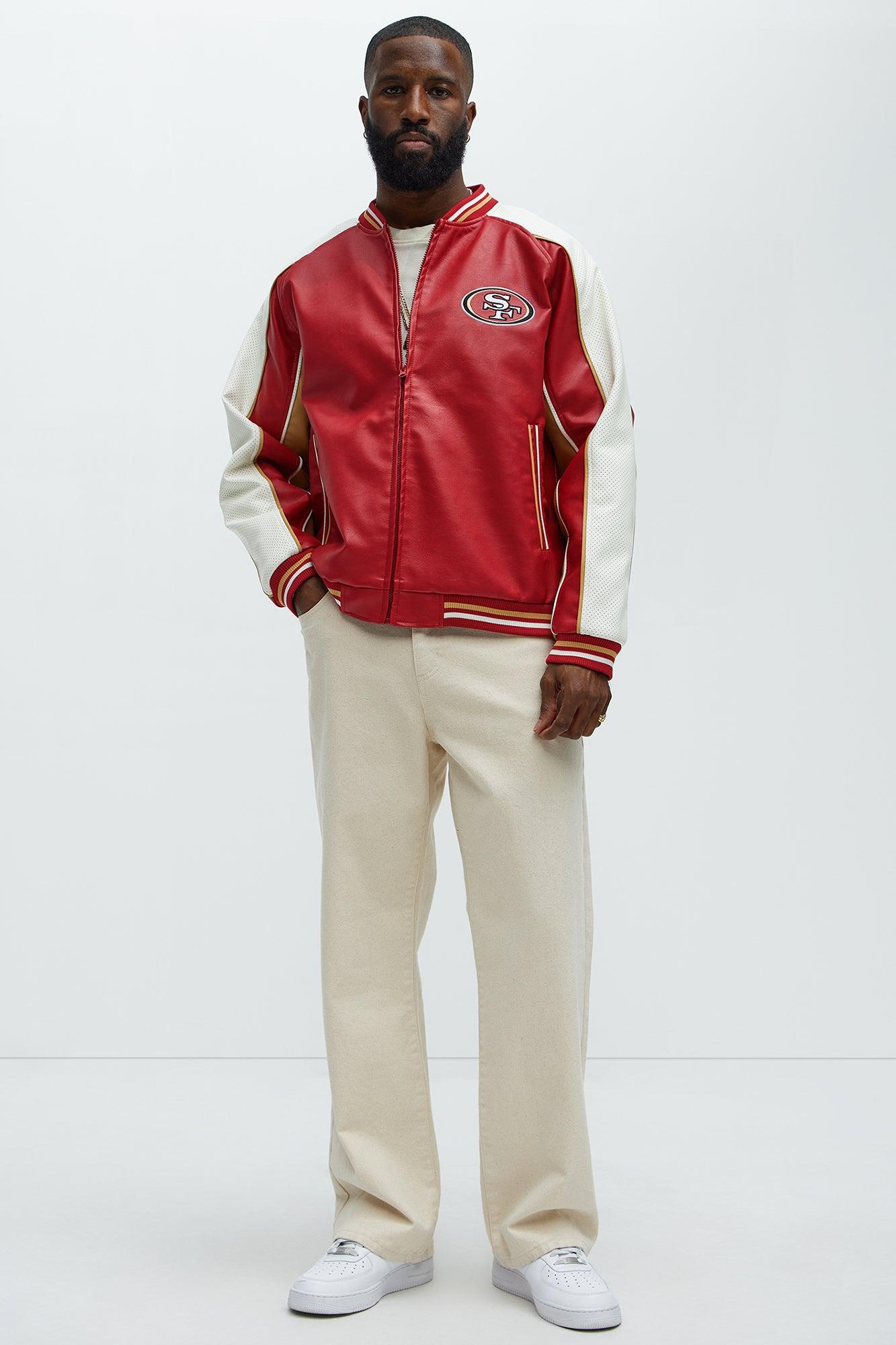 49ers High Standard Jacket - Red/White Male Product Image