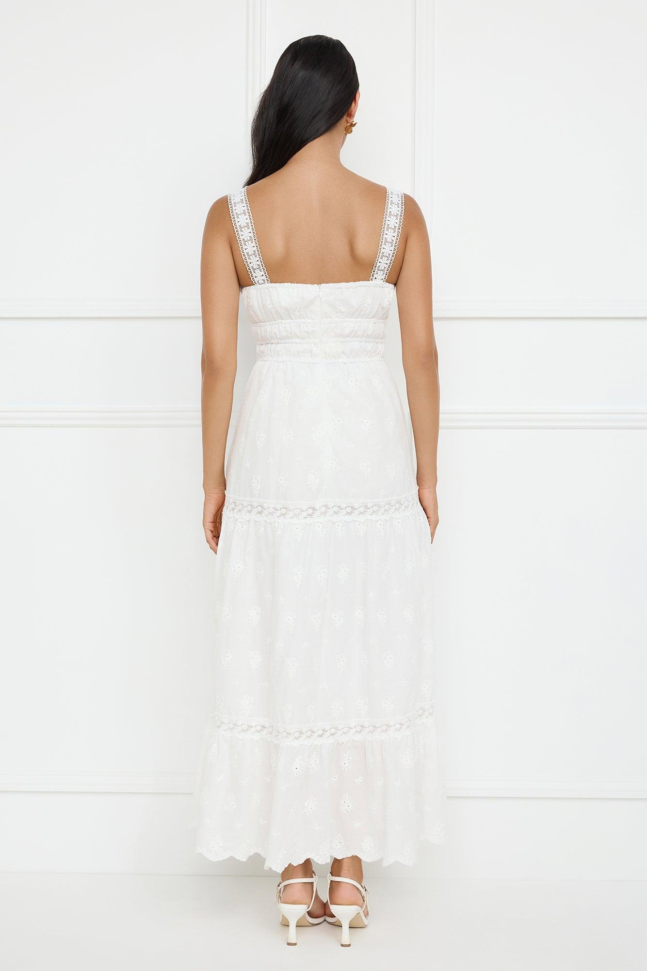 Springtime Sun Maxi Dress White Product Image