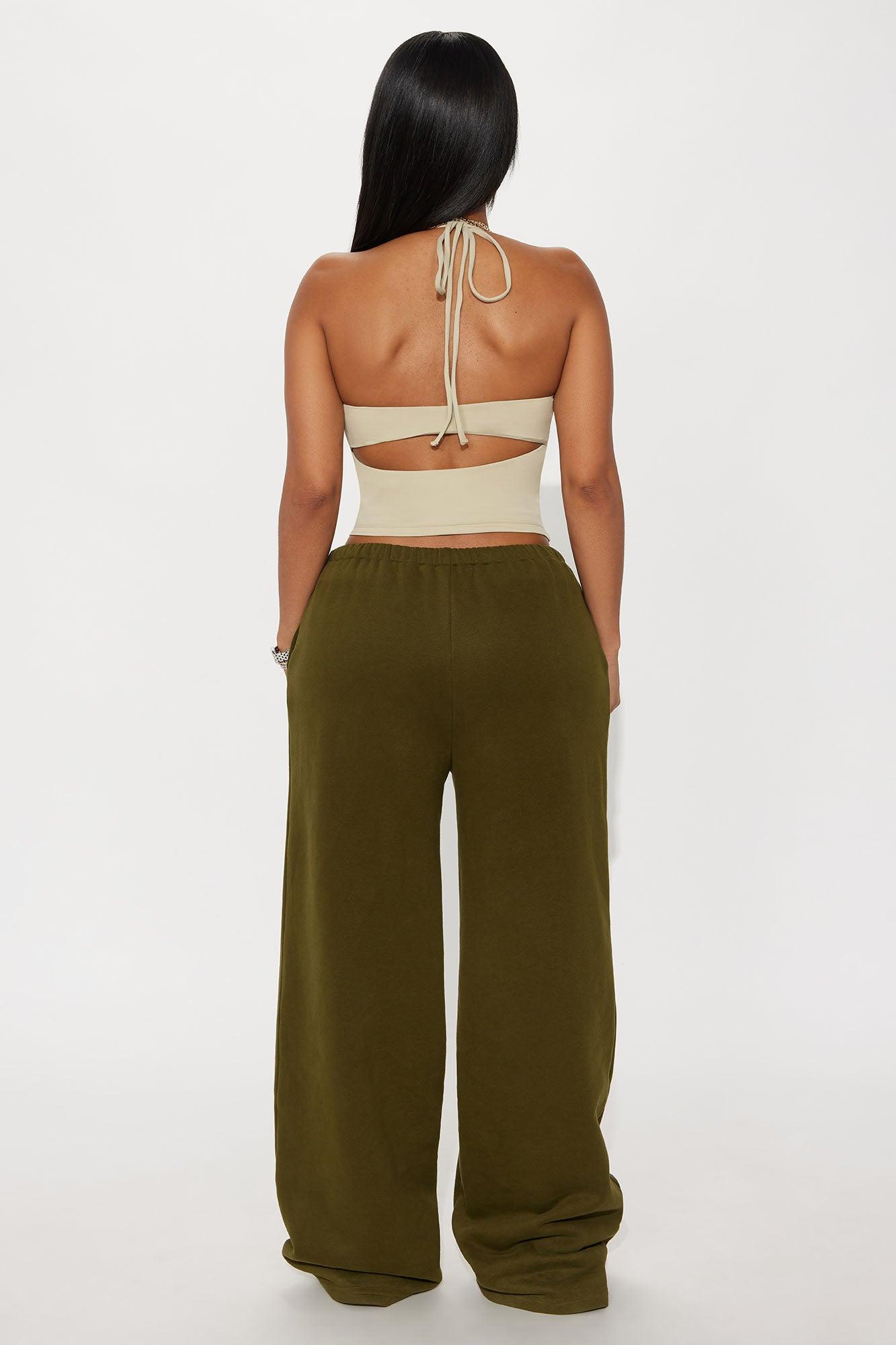 Second Skin Double Lined Cut Out Halter Top - Stone Female Product Image