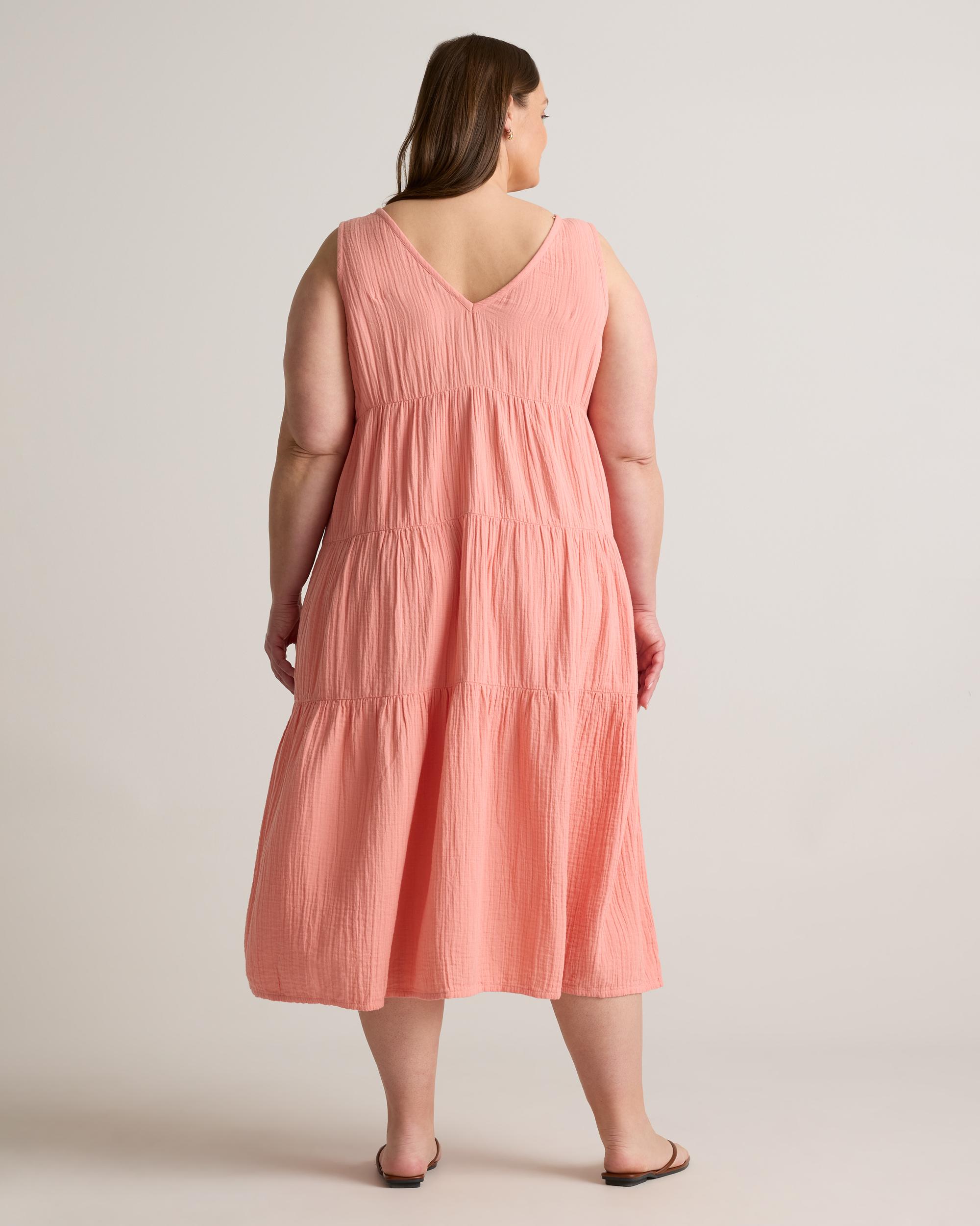 Quince | Women's Gauze Tiered Maxi Dress Organic Cotton Product Image