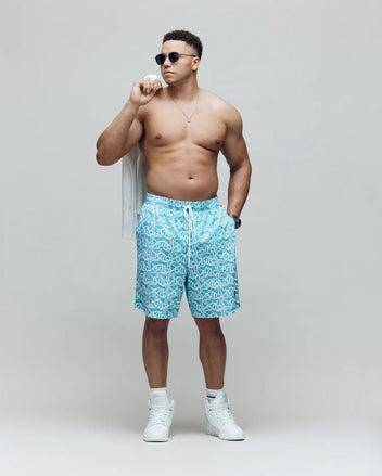 MENS BIG AND TALL CYRUS ALL OVER PRINT SWIM TRUNK - BB1000003 Male Product Image