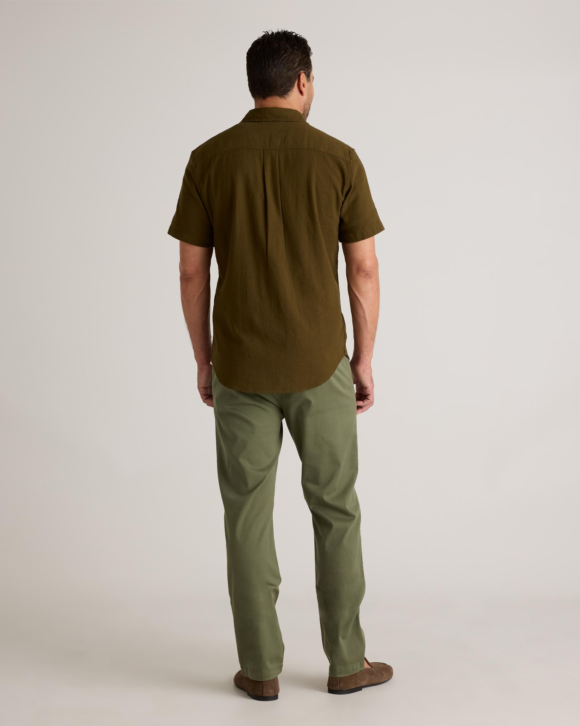Quince | Men's Stretch Selvage Short Sleeve Shirt Organic Cotton Product Image