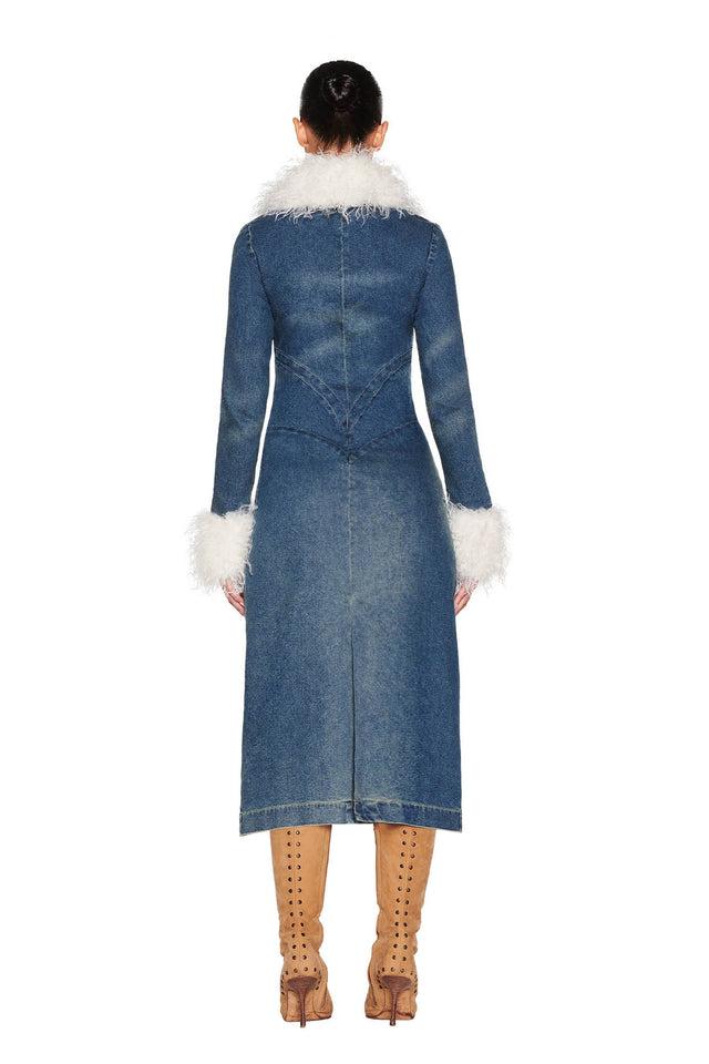 SYLVIE COAT - BLUE :  BLUE DENIM Product Image