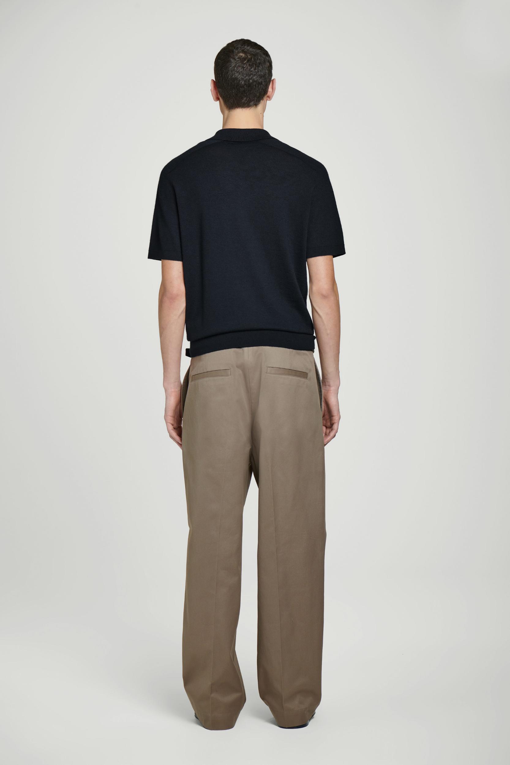 OPEN-COLLAR CASHMERE POLO SHIRT Product Image