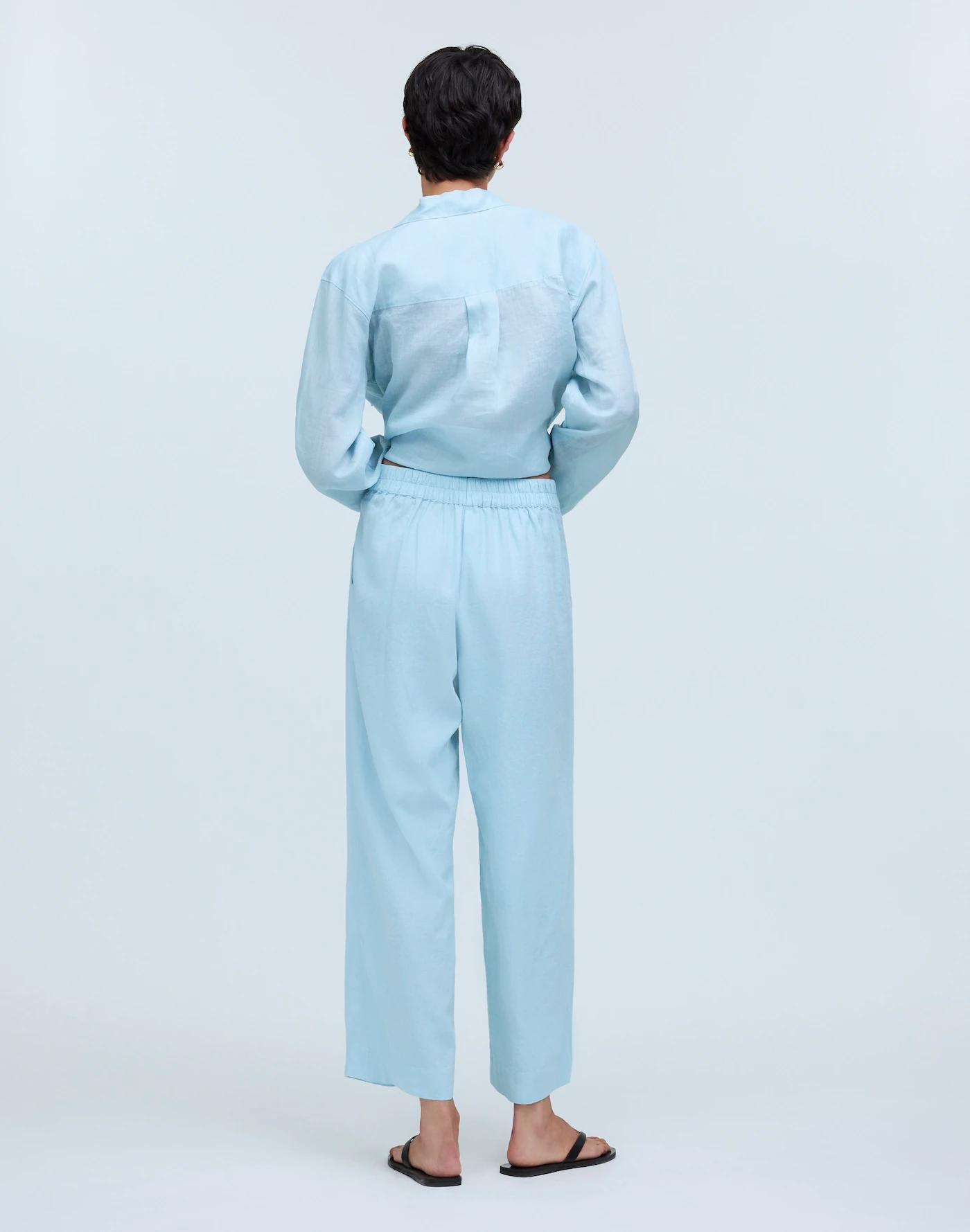 Pull-On Straight Crop Pant Product Image