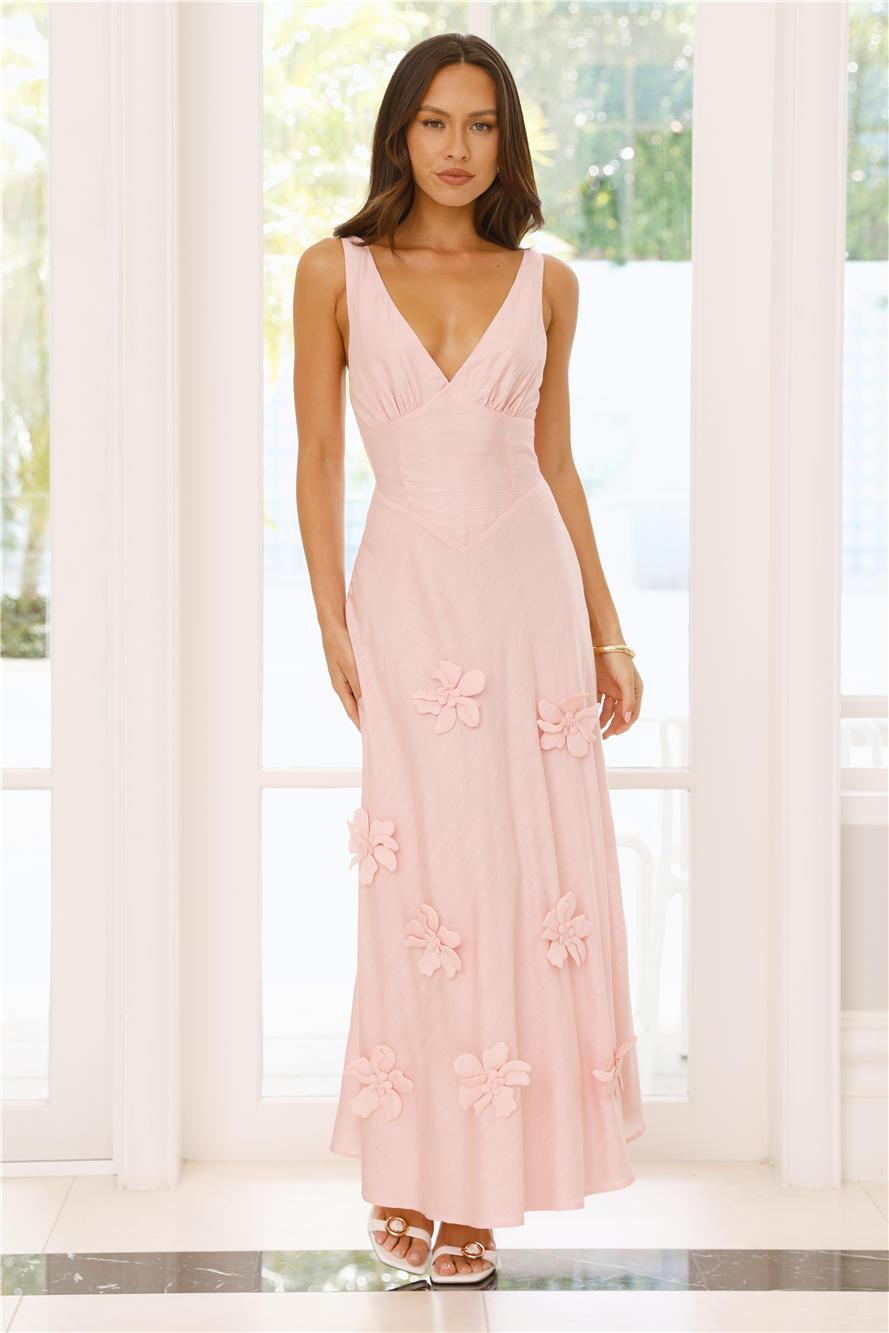 Juicy Floral Maxi Dress Pink Product Image