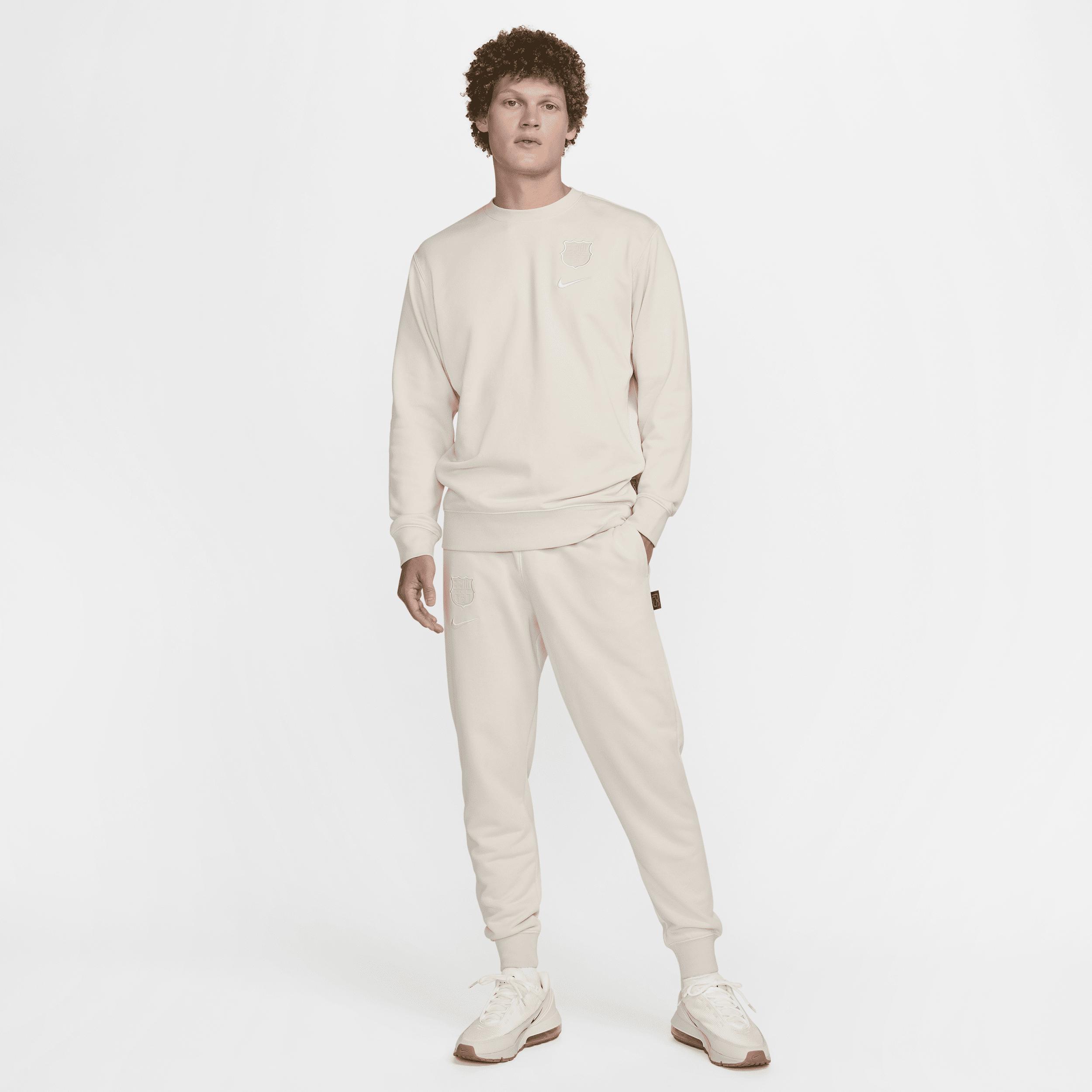 FC Barcelona Club Home Nike Mens Soccer French Terry Jogger Pantsin | FQ3031-104 Product Image