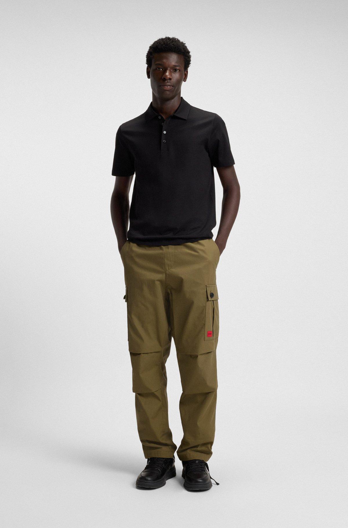 Regular-fit cargo trousers in ripstop cotton Product Image