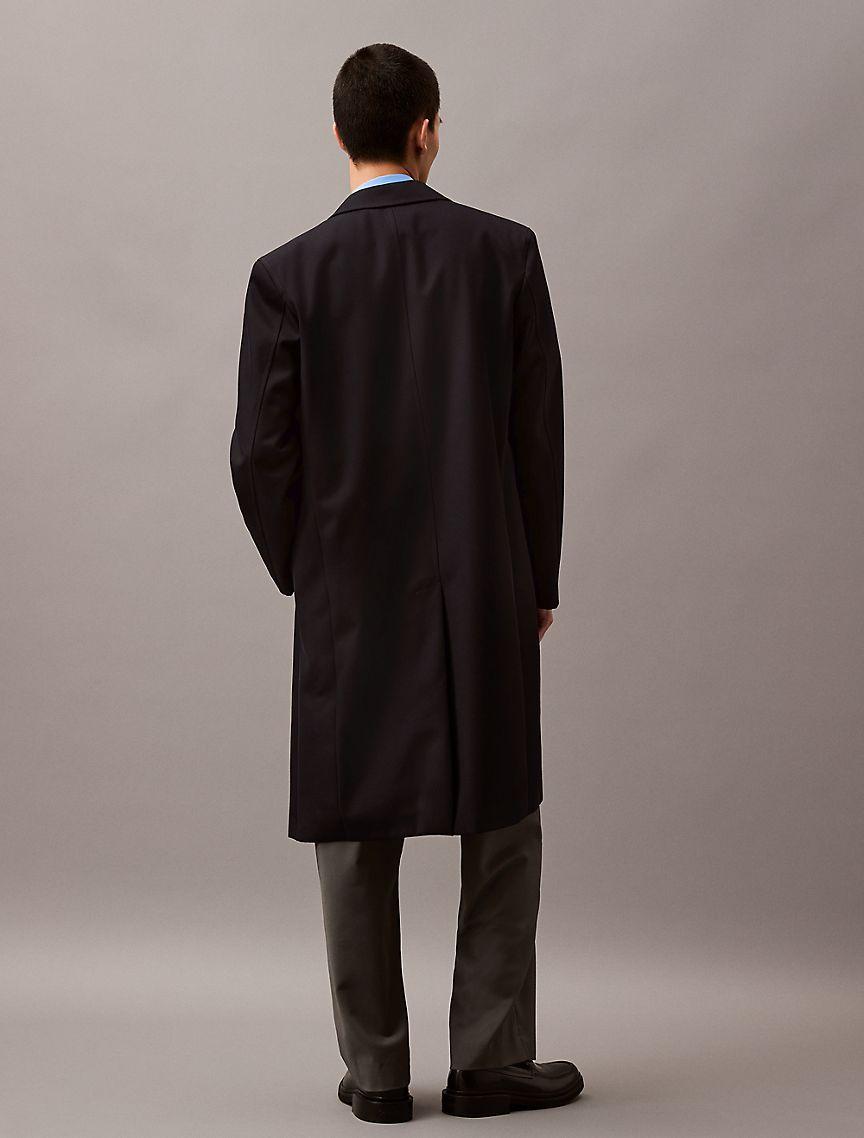 Long Wool Twill Blend Car Coat Product Image