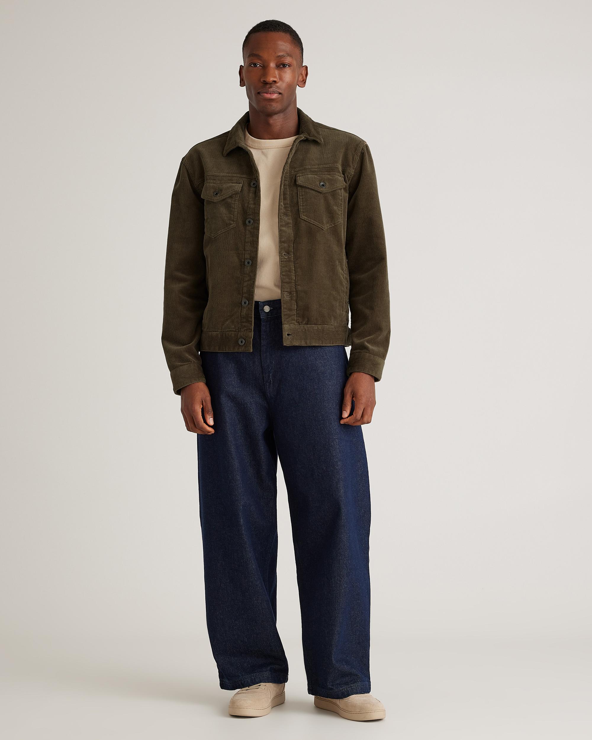 Quince | Men's Organic Stretch Corduroy Trucker Jacket Size XL, Organic Cotton Product Image