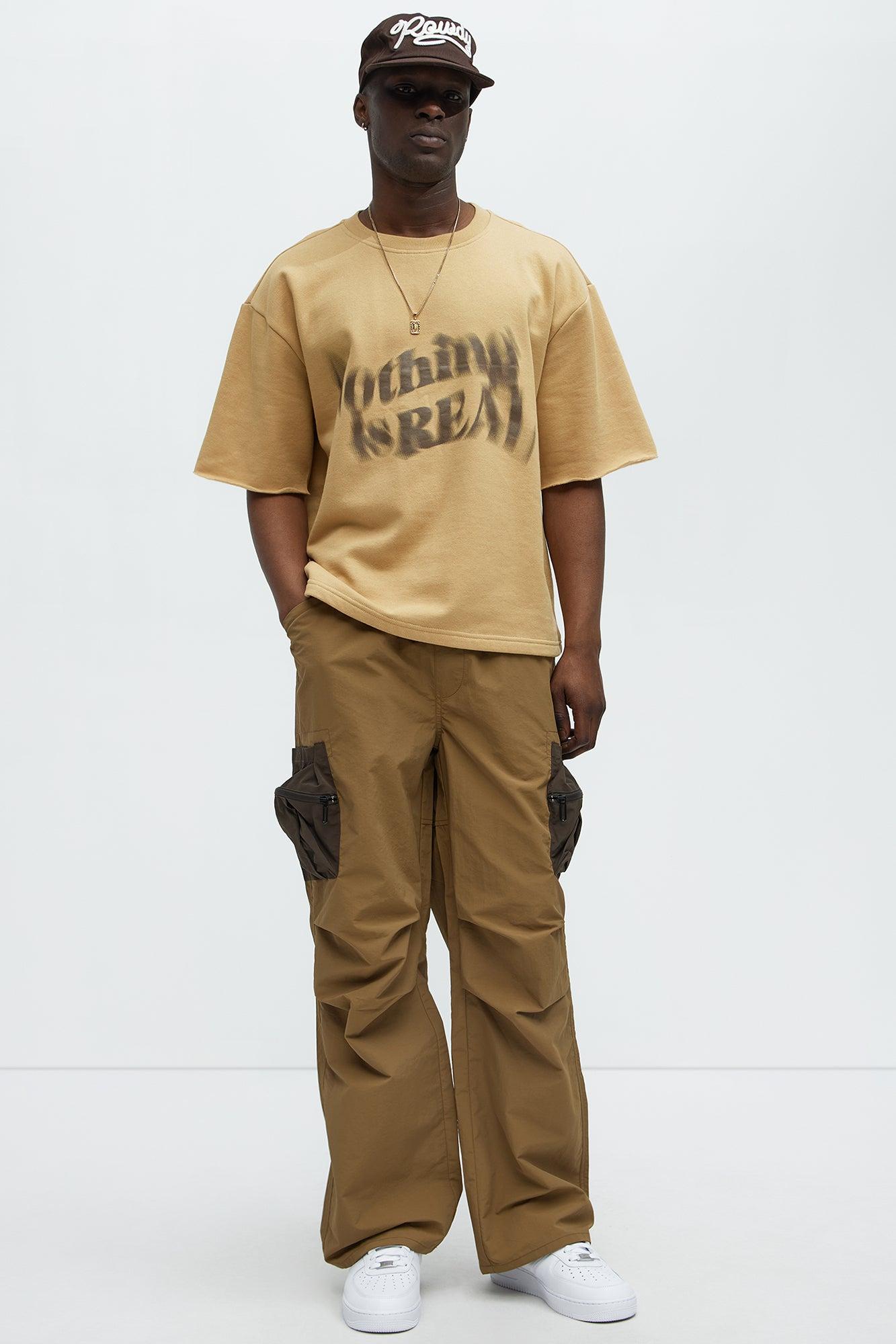 Last Night Baggy Cargo Pants - Olive Product Image