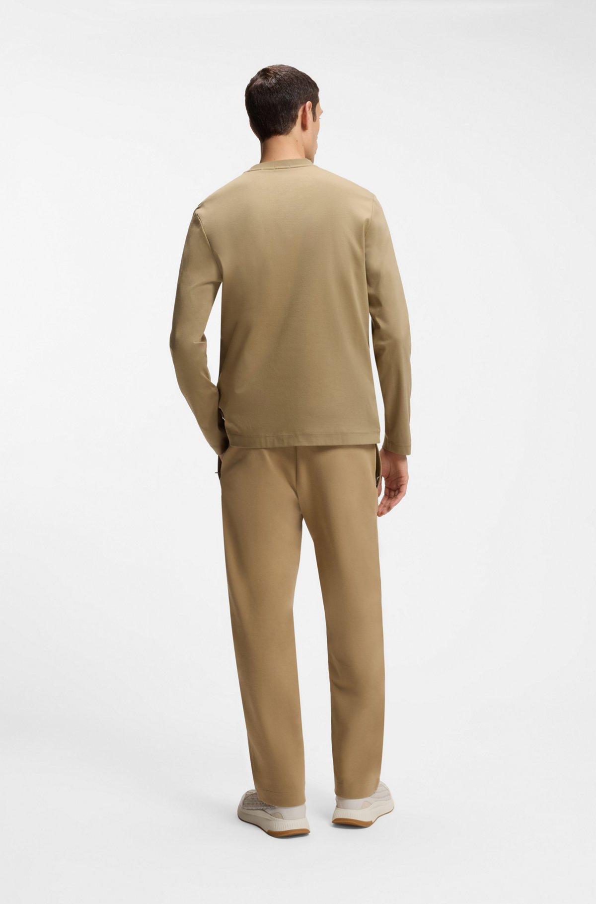 Mercerised-cotton T-shirt with Double B monogram Product Image