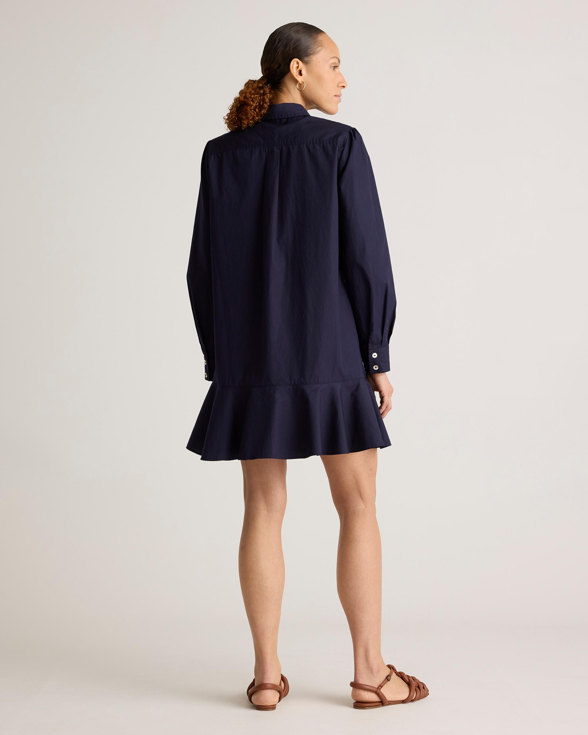 Quince | Women's Poplin Drop Waist Shirt Dress Size XL, Organic Cotton Product Image