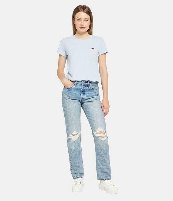 Levi's® 501 Original Straight Leg 5 Pocket Jeans Product Image